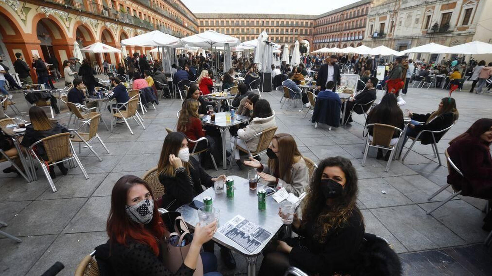 La plaza de la Corredera, en 'tardebuena'.