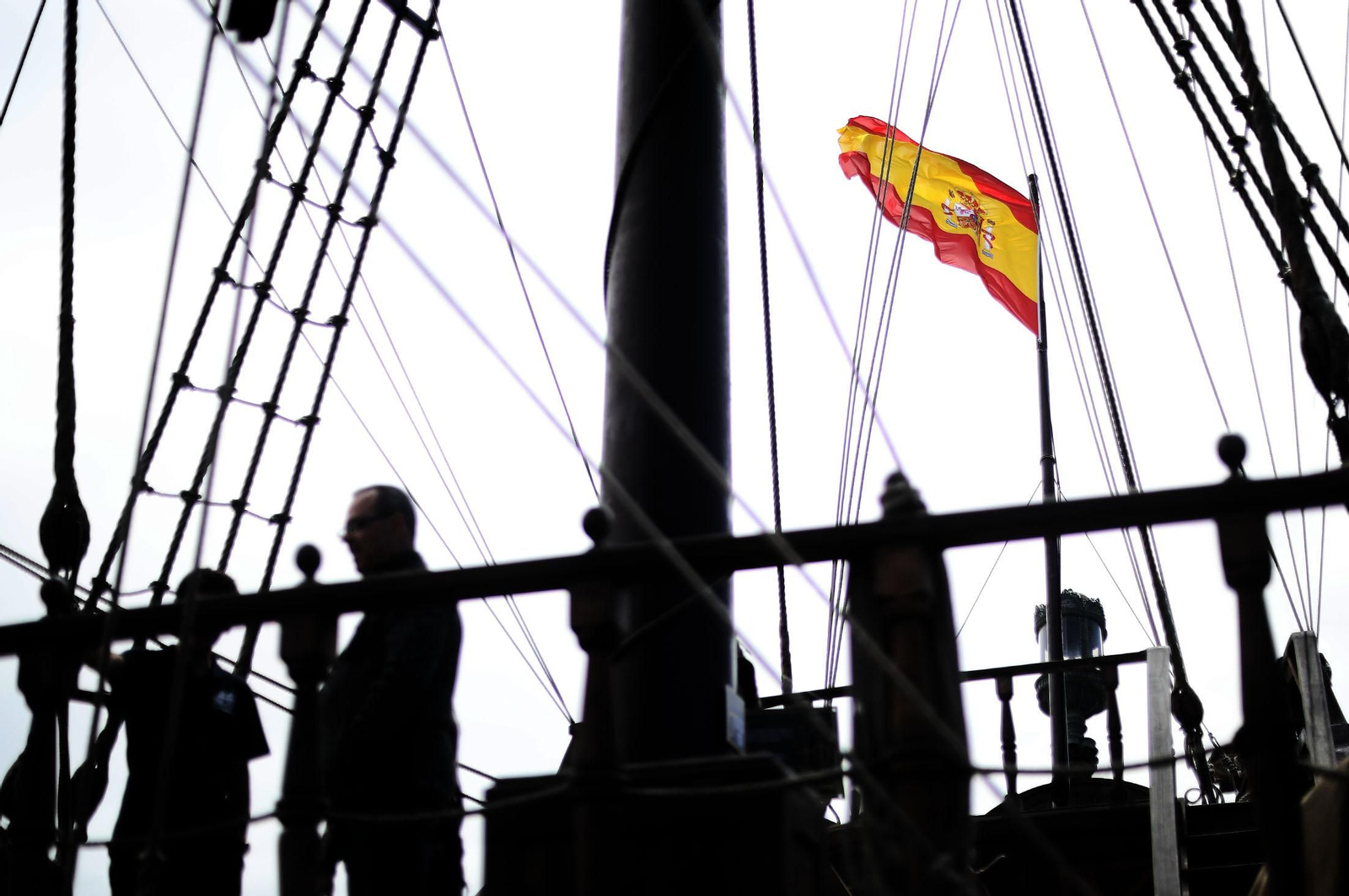 Imágenes del Galeón Andalucía en el Puerto de Huelva