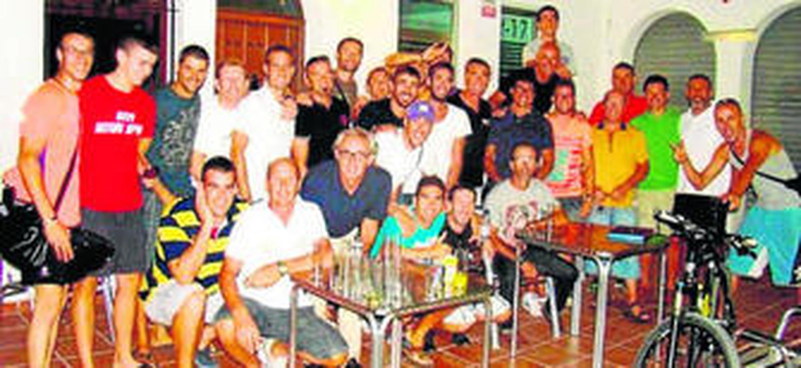 Un instante de la pasada reunión de los triatletas roteños.