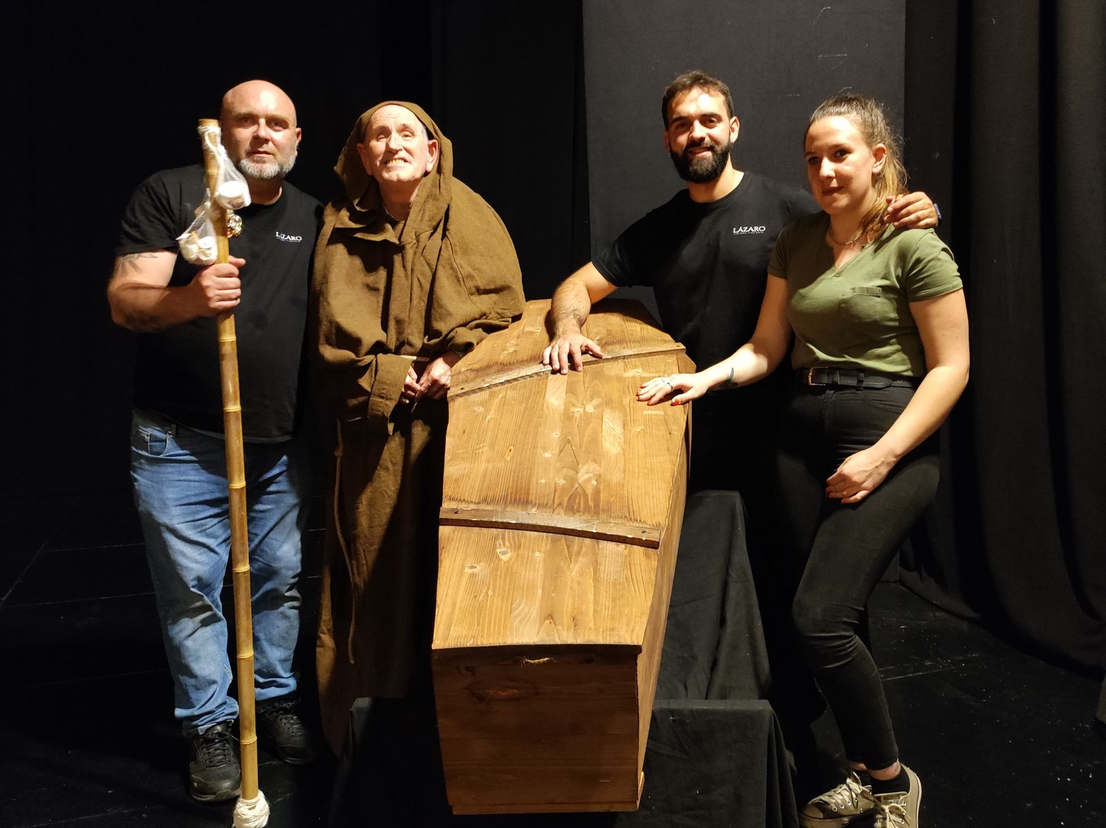 Los intérpretes de este 'Lázaro' lleno de sensaciones