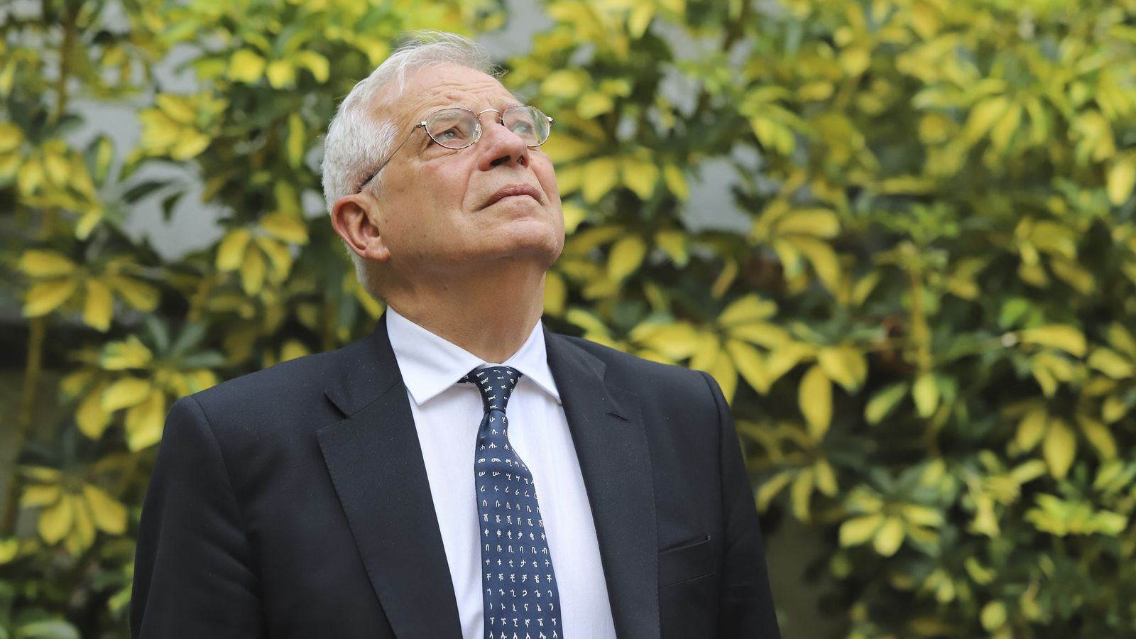 Josep Borrell, antes de la entrevista.