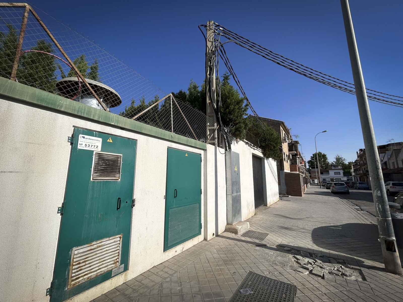 Imagen de archivo de un transformador de Endesa en la zona Norte.