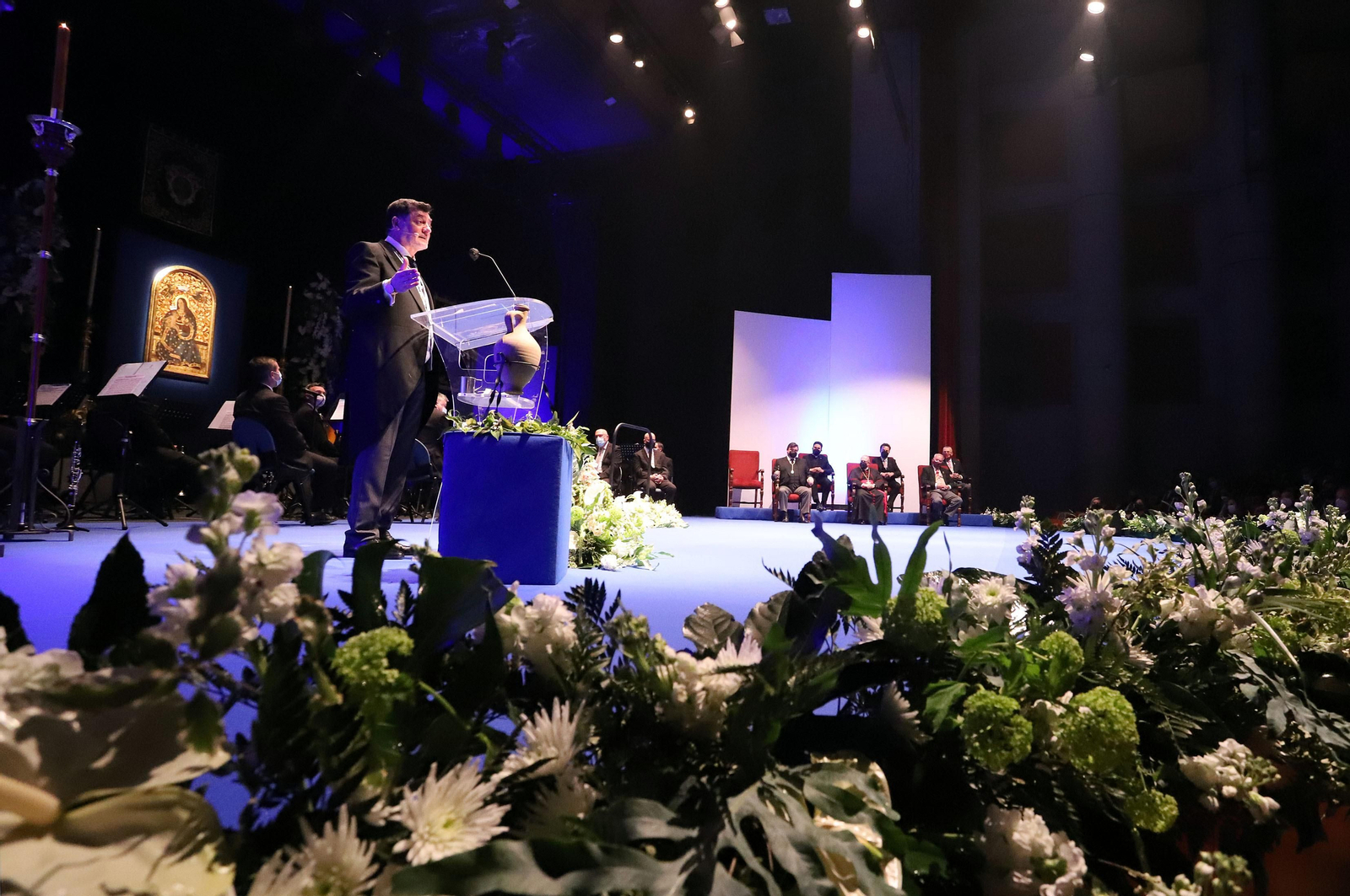 Imágenes del Pregón de la Semana Santa de Huelva 2021 de Eduardo Sugrañes