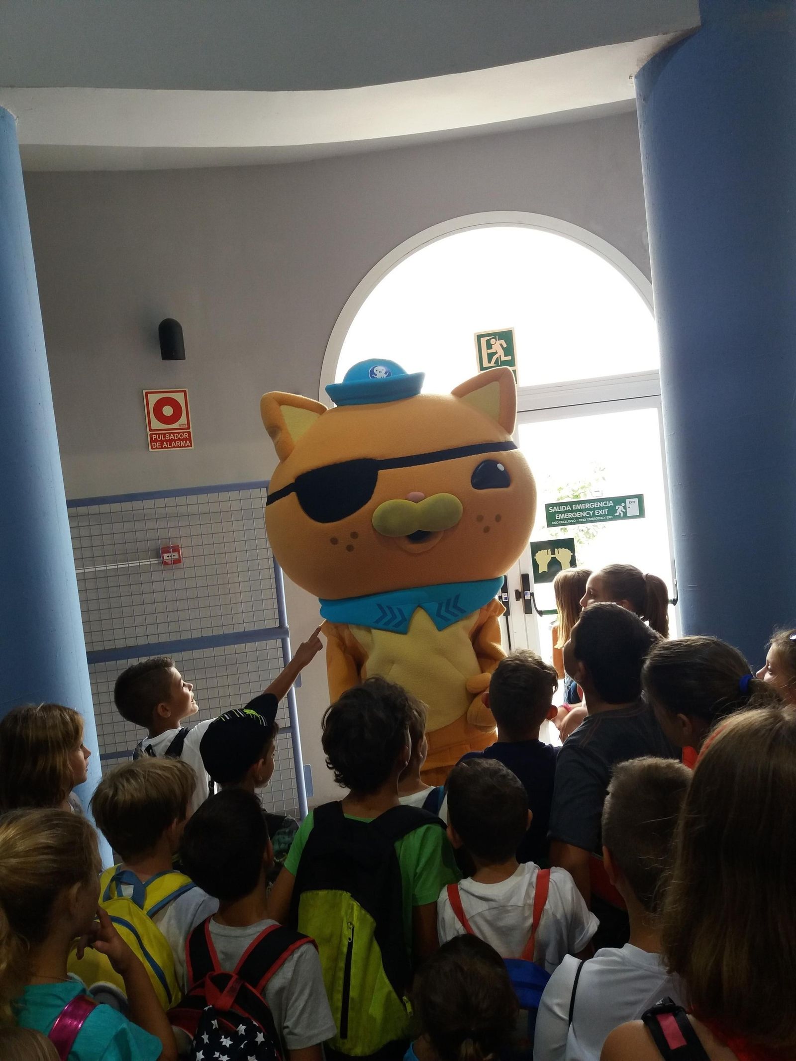 Kwazii, uno de los exploradores recibe a decenas de niños en Sea Life.