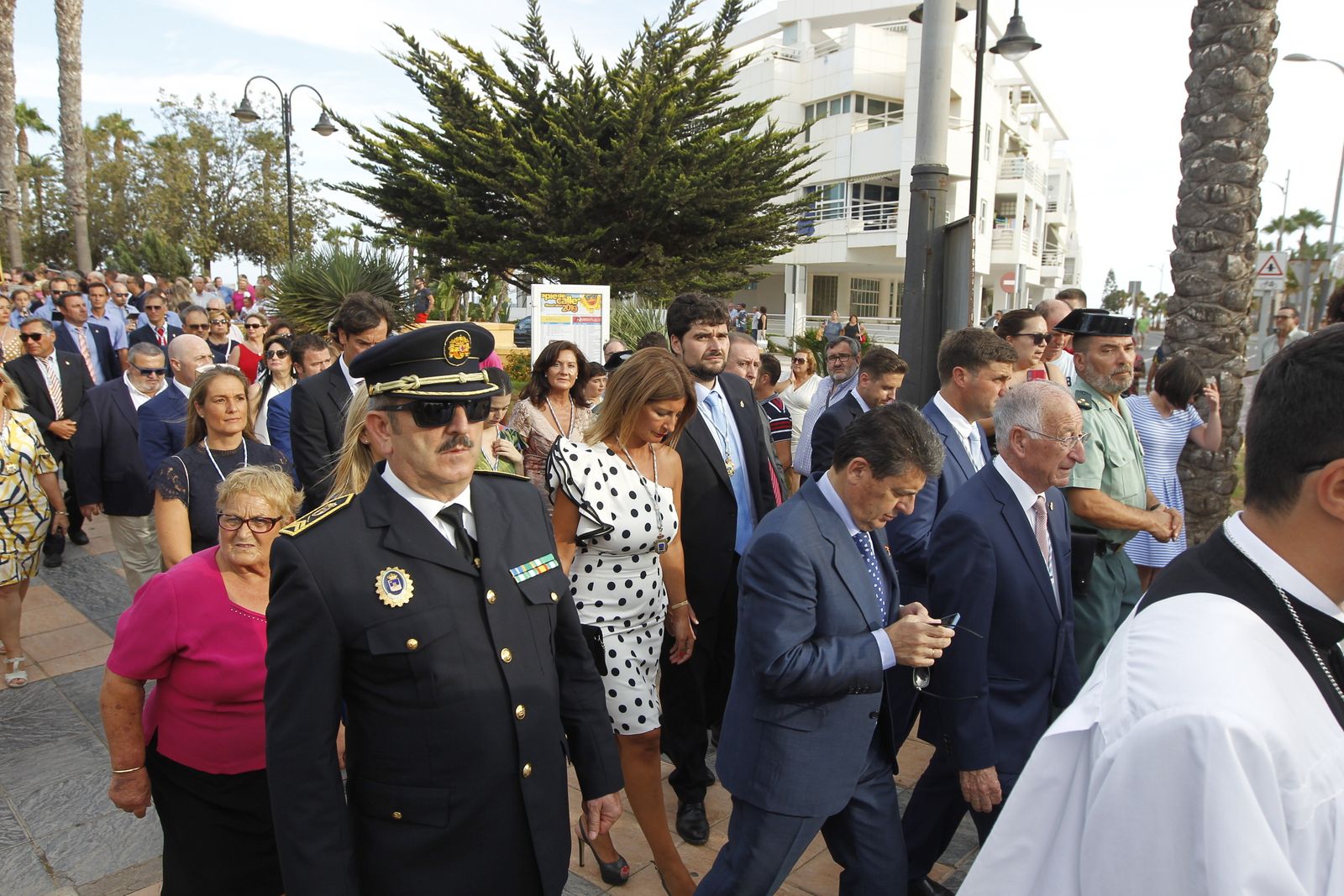 Fotogalería cucaña y procesión Fiestas Santa Ana Roquetas de Mar