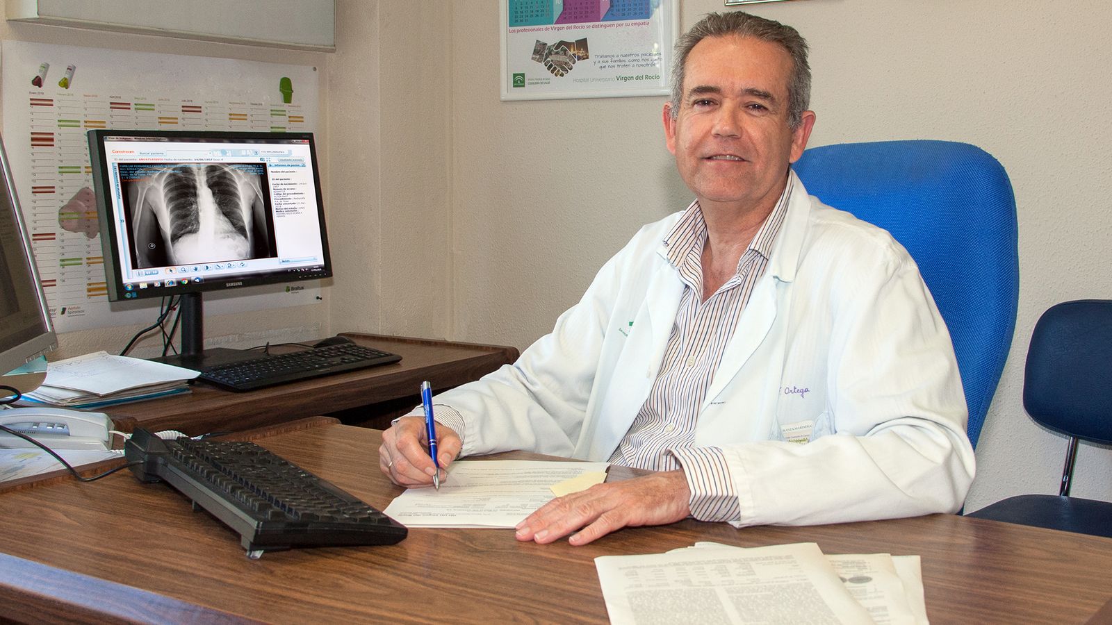 Francisco Ortega, coordinador de la UGC de Respiratorio y Cirugía Torácica del Virgen del Rocío.