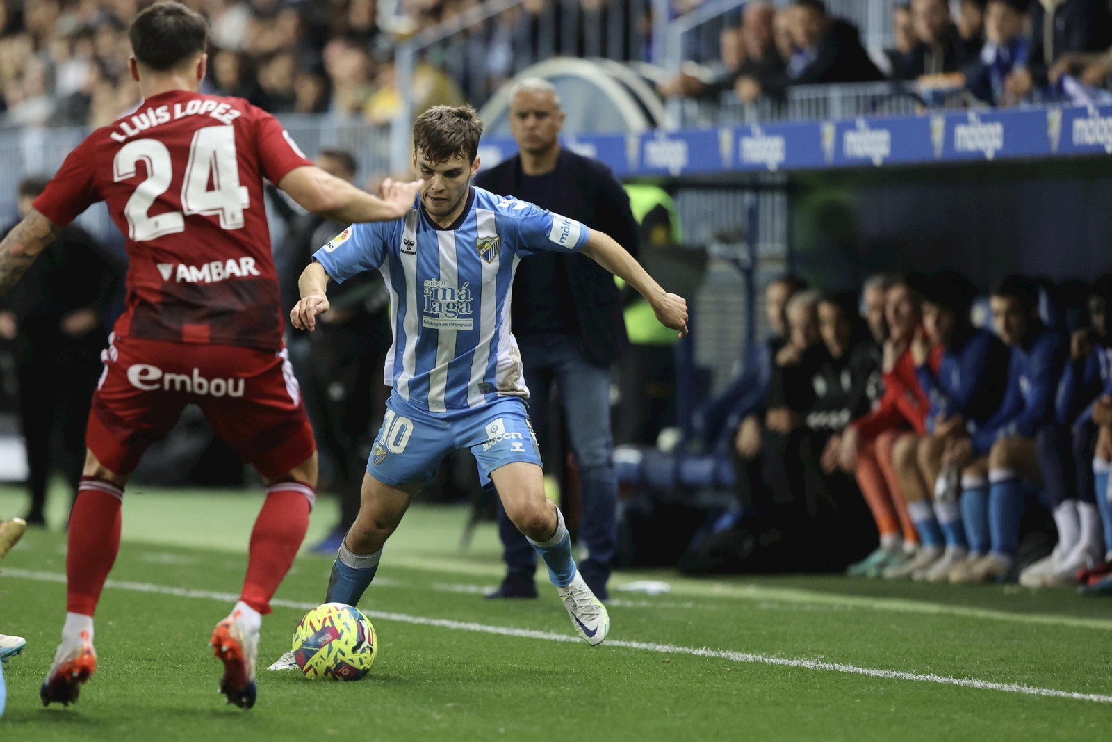 El Málaga CF-Zaragoza, en fotos