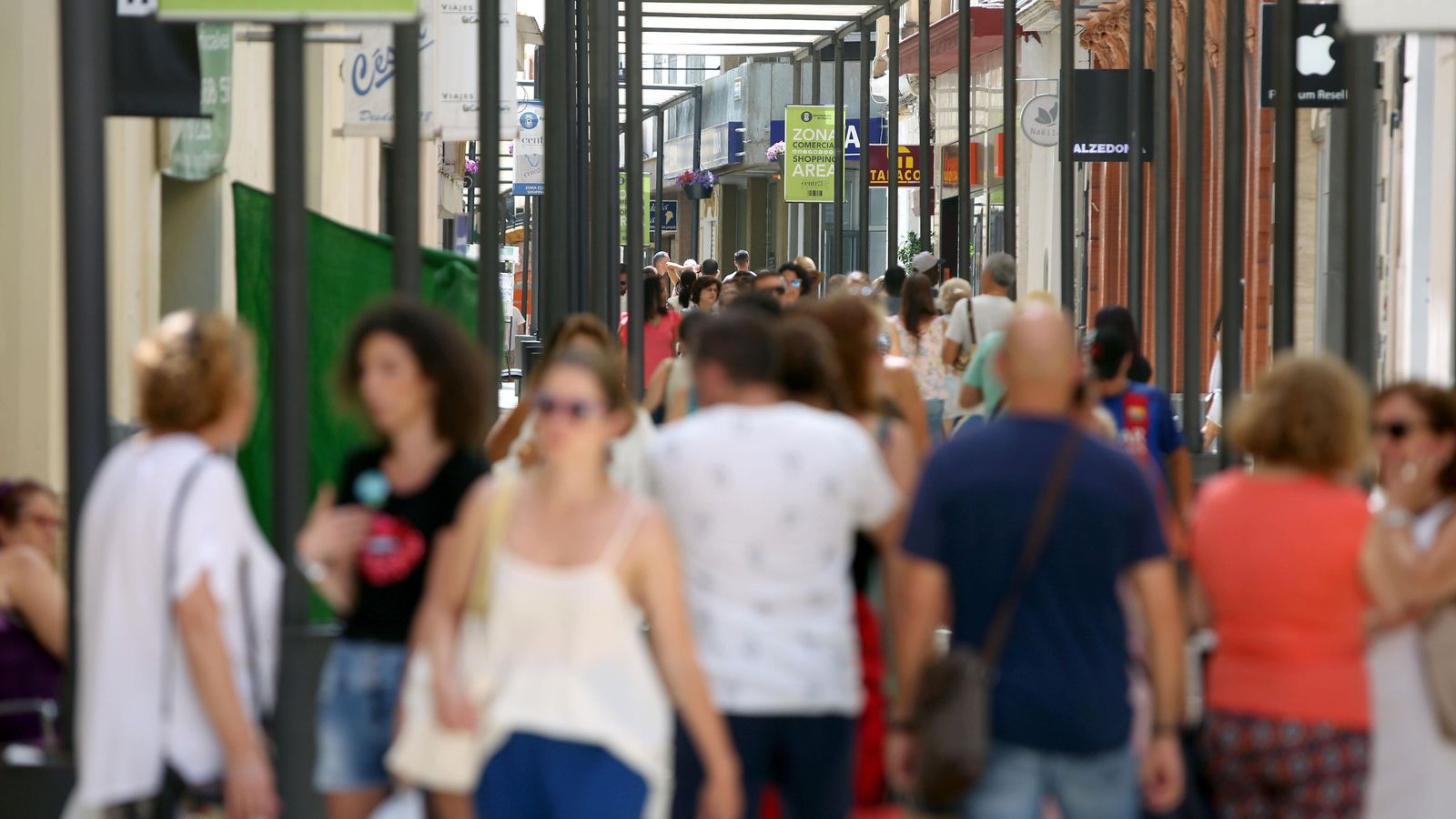 La calle Concepción de Huelva.