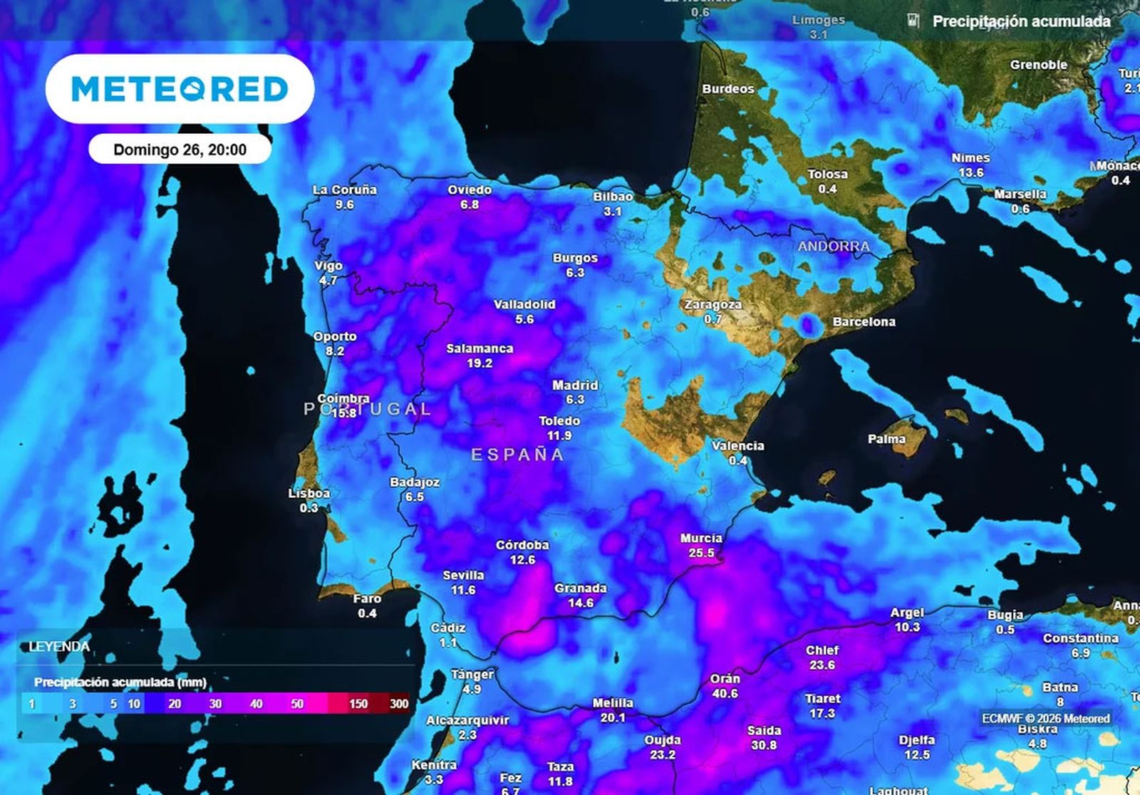 Aemet confirma la llegada de una dana que dejará lluvias en Cádiz entre ...