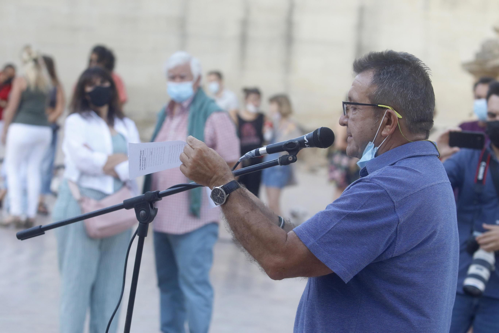 La protesta contra las inmatriculaciones de la Iglesia en Córdoba, en fotografías