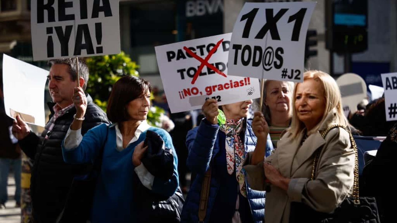 Los manifestantes han portado pancartas