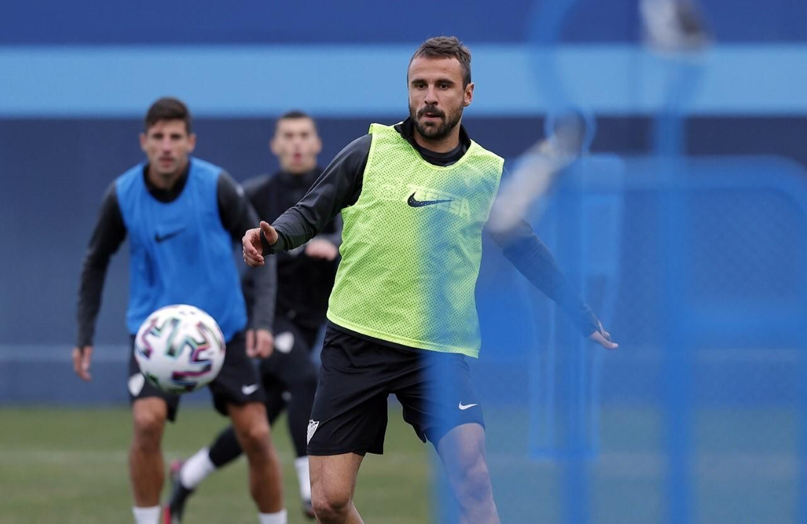 Orlando Sá, en el entrenamiento de ayer.