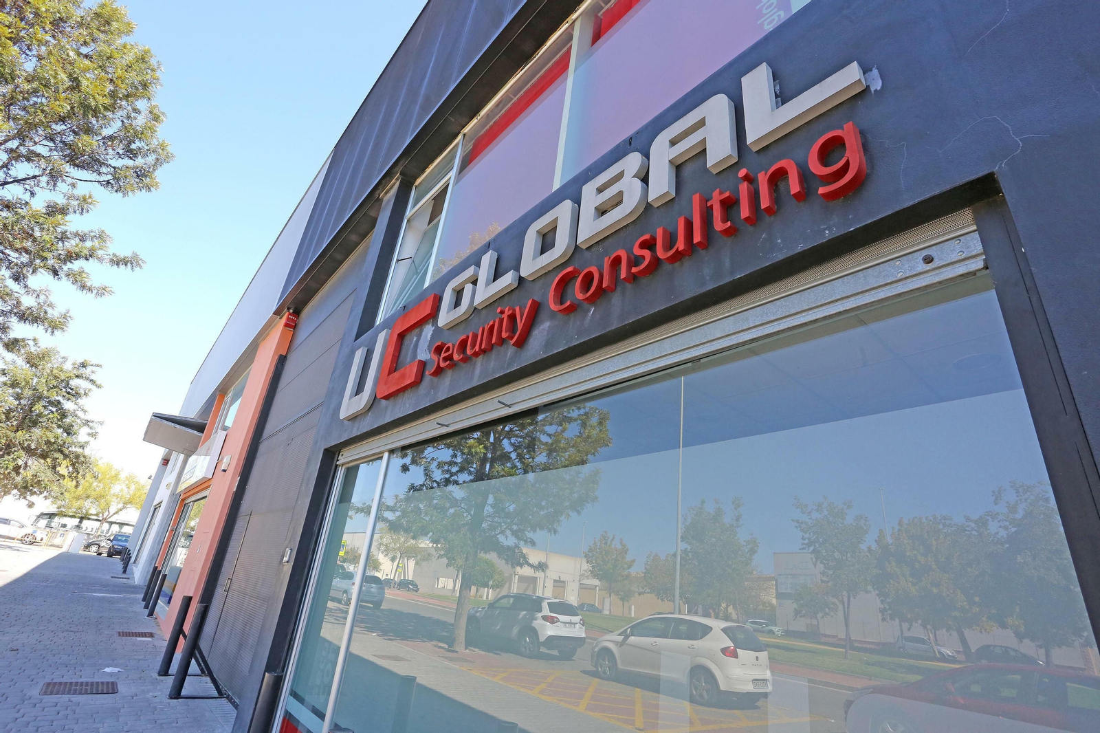 En la imagen, la sede jerezana de la consultora de seguridad UC Global, en la calle Cerrajería de Jerez.