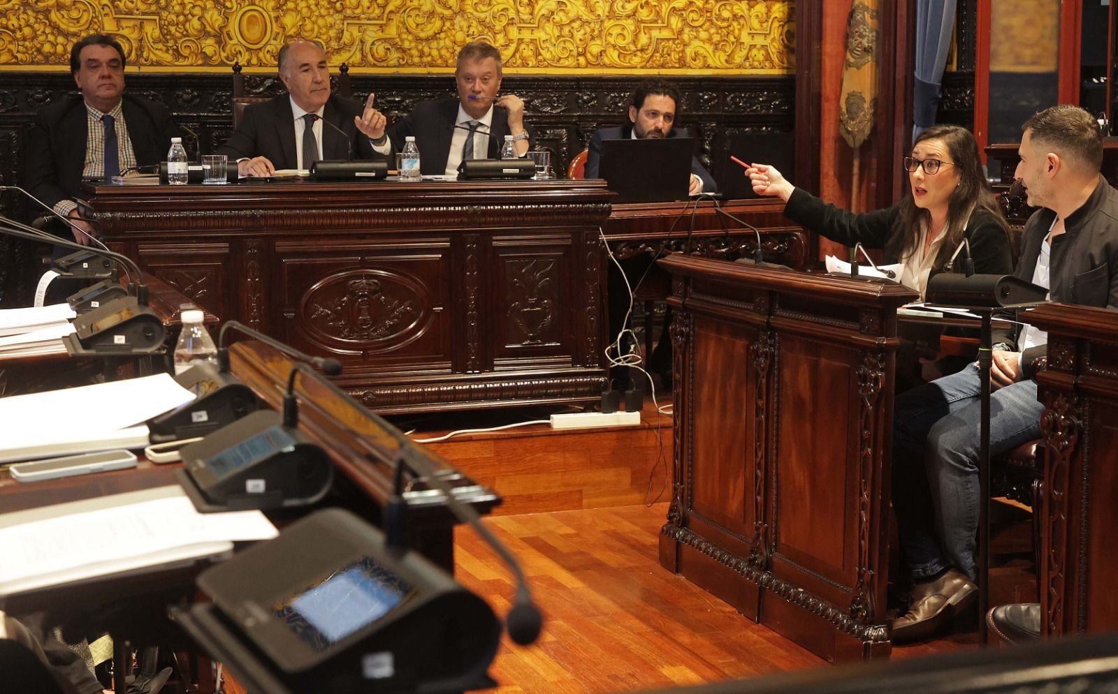 El Pleno del Ayuntamiento de Algeciras de este lunes.