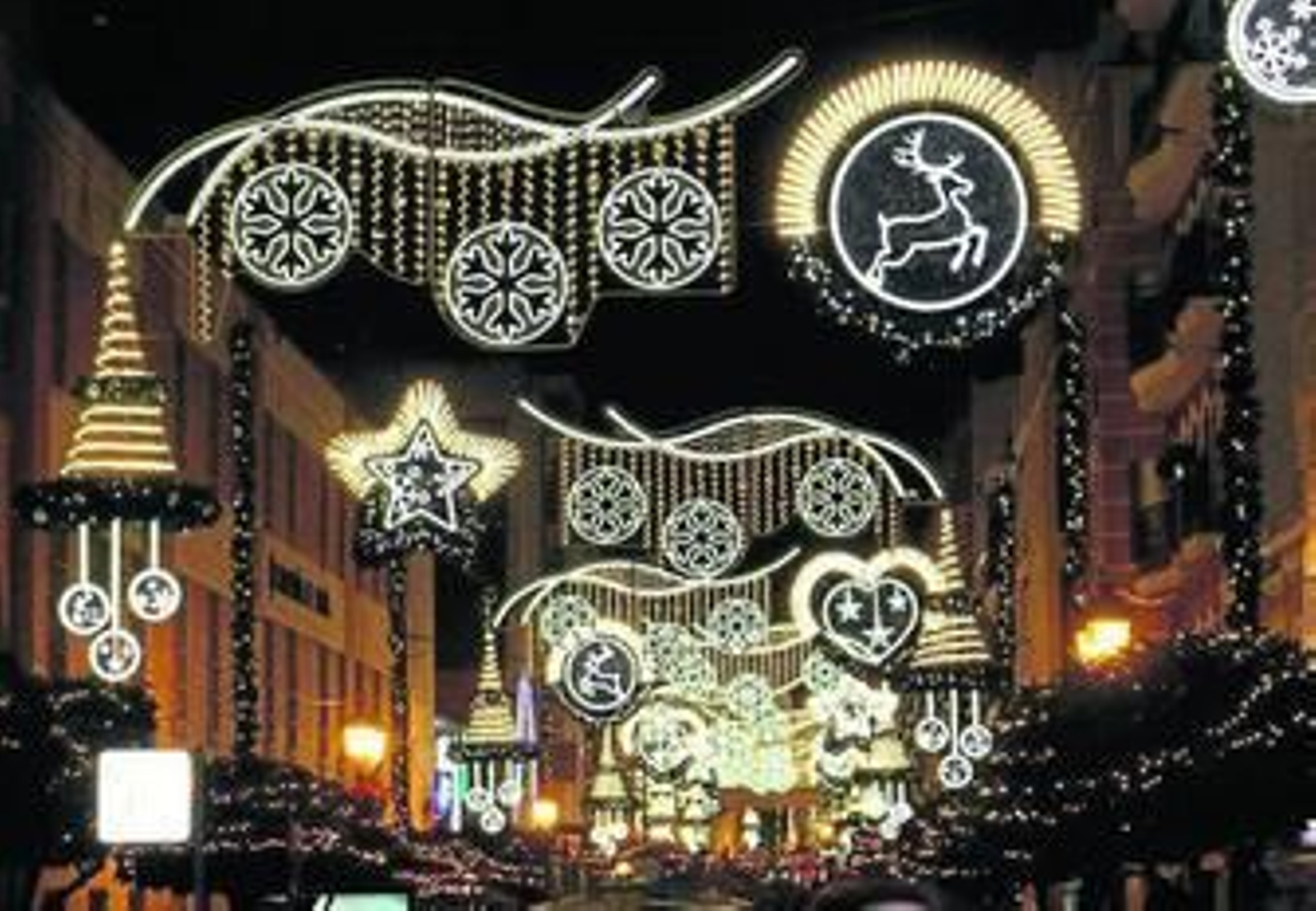 Alumbrado navideño en la Matallana.