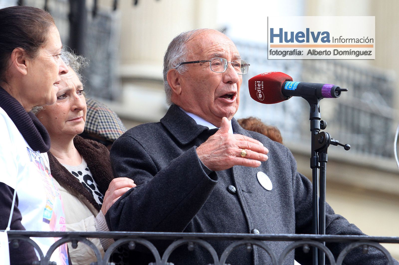 Imágenes de la manifestación contra la derogación de la prisión permanente revisable celebrada en Huelva