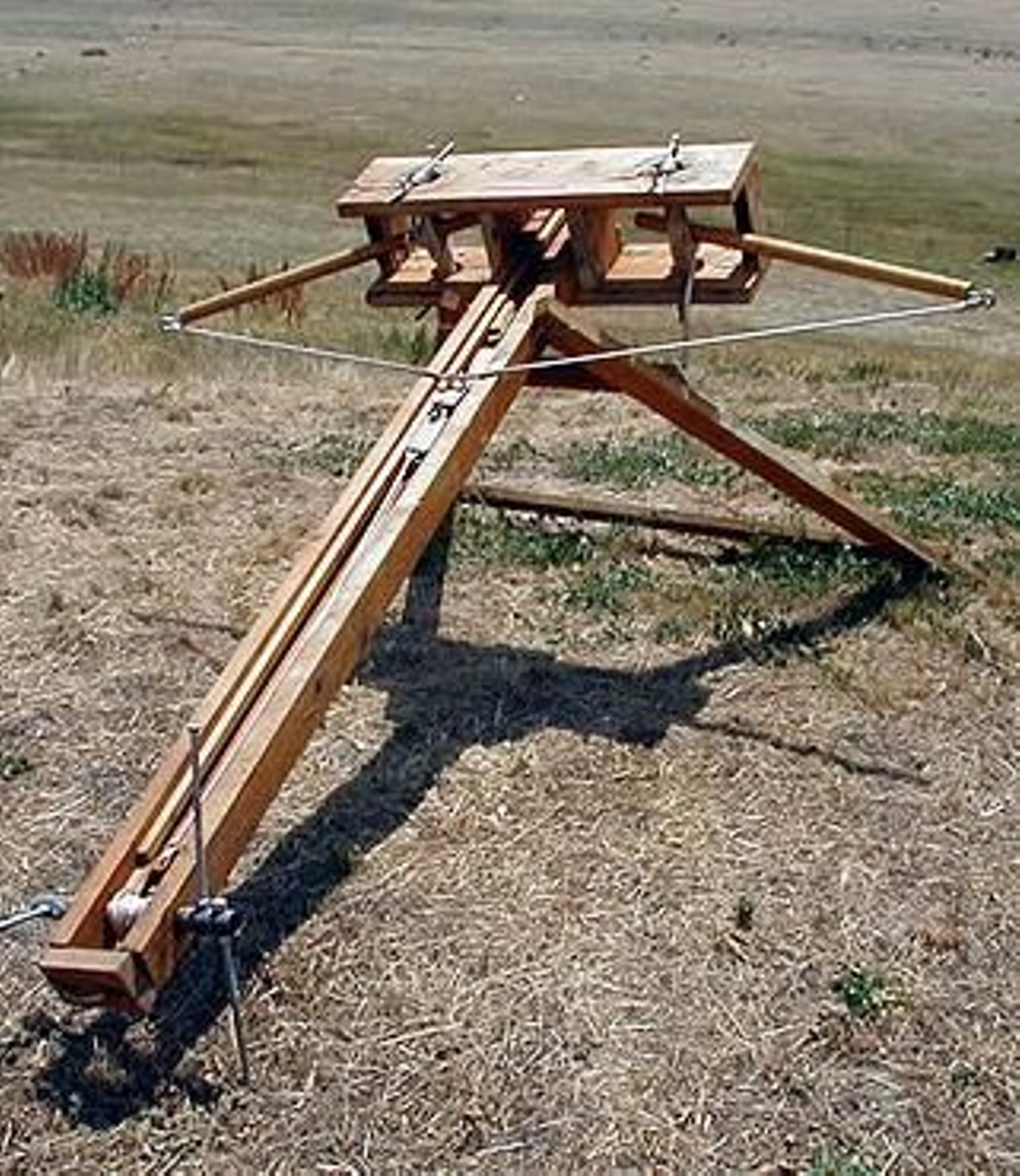 Reproducción de una balista medieval.