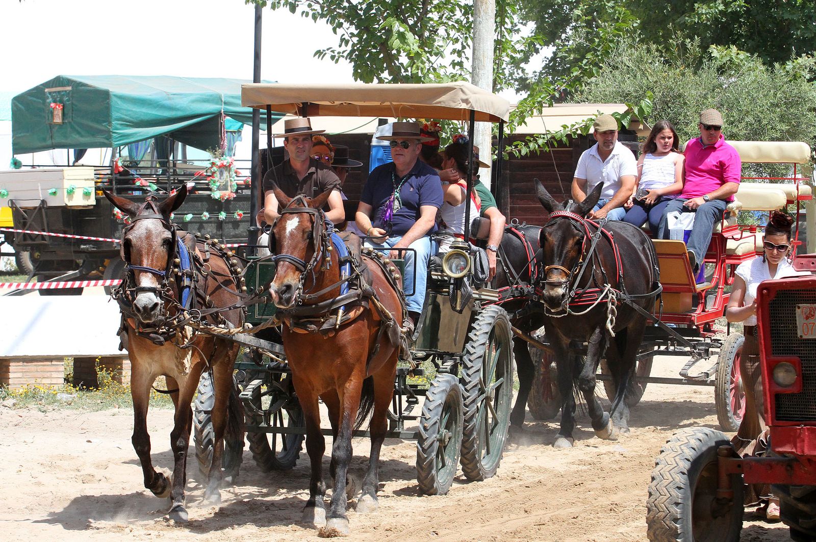 Ambiente en la aldea del Rocío.