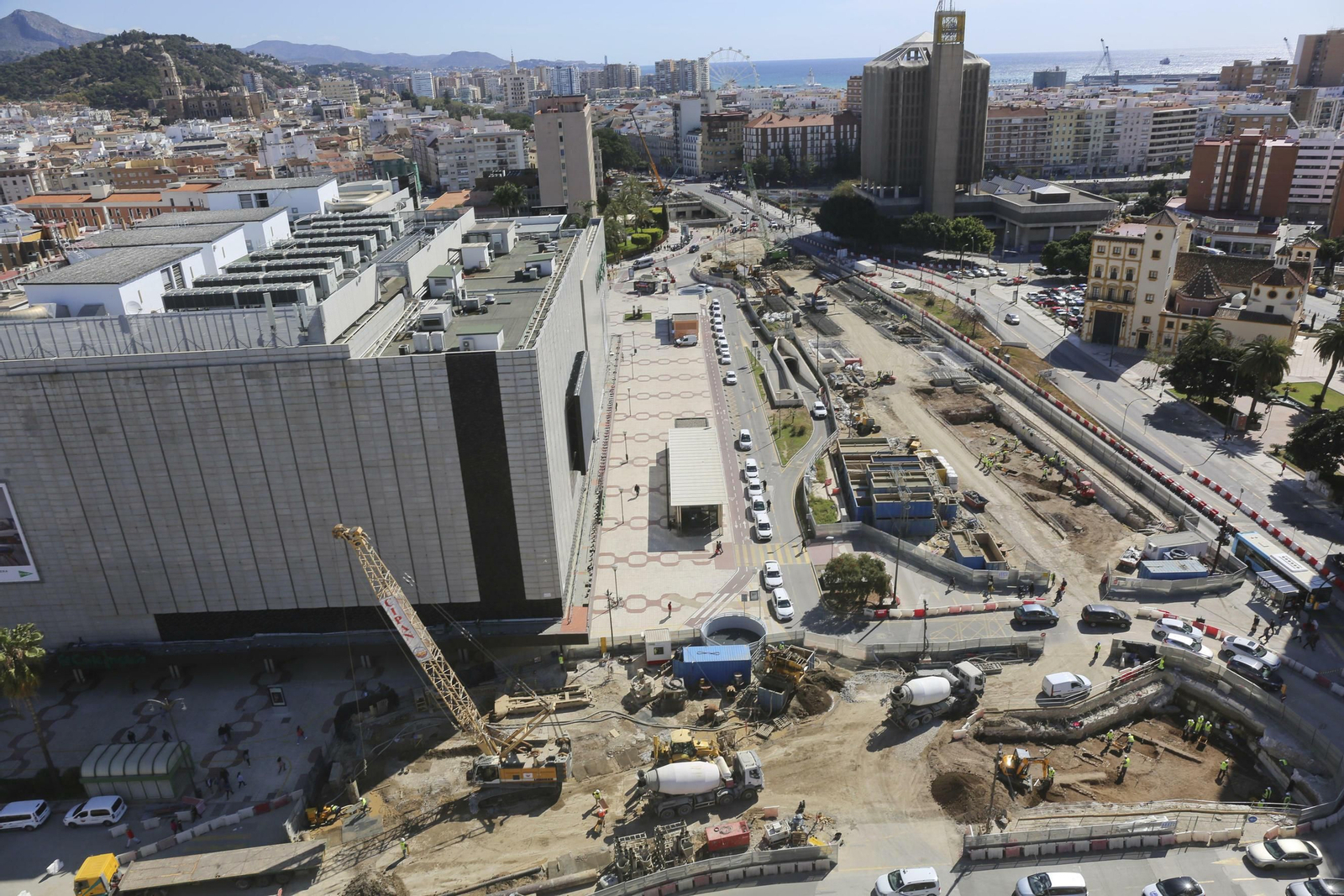 Fotos de las obras del Metro de Málaga