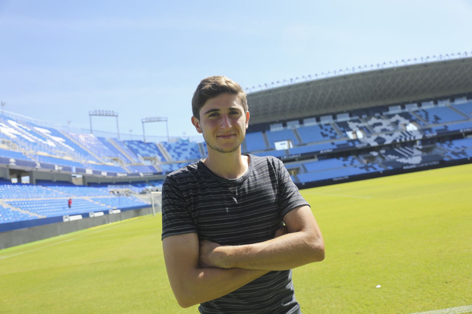 Álex Mula, en La Rosaleda.