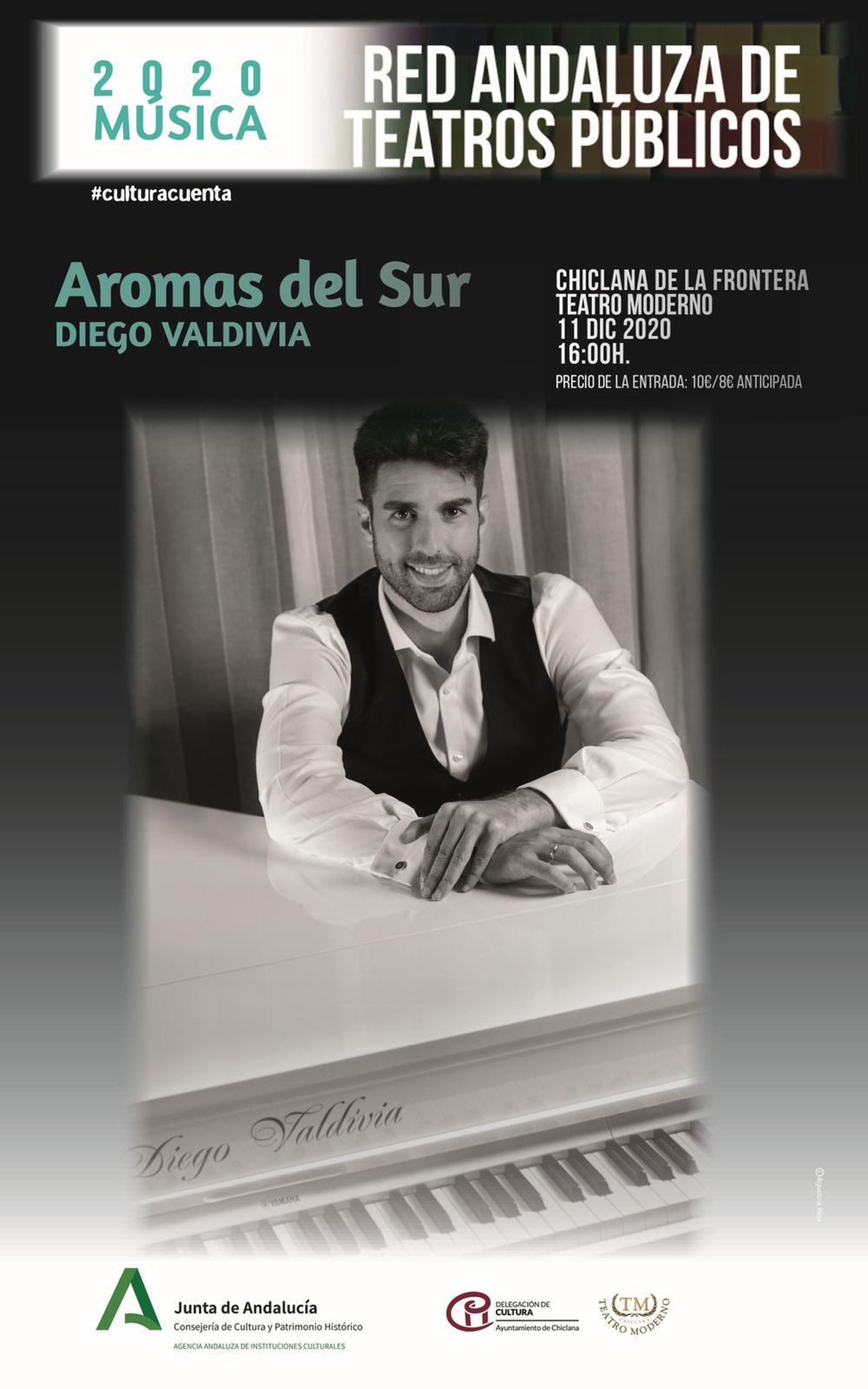 Cartel anunciador de la cita con Diego Valdivia.