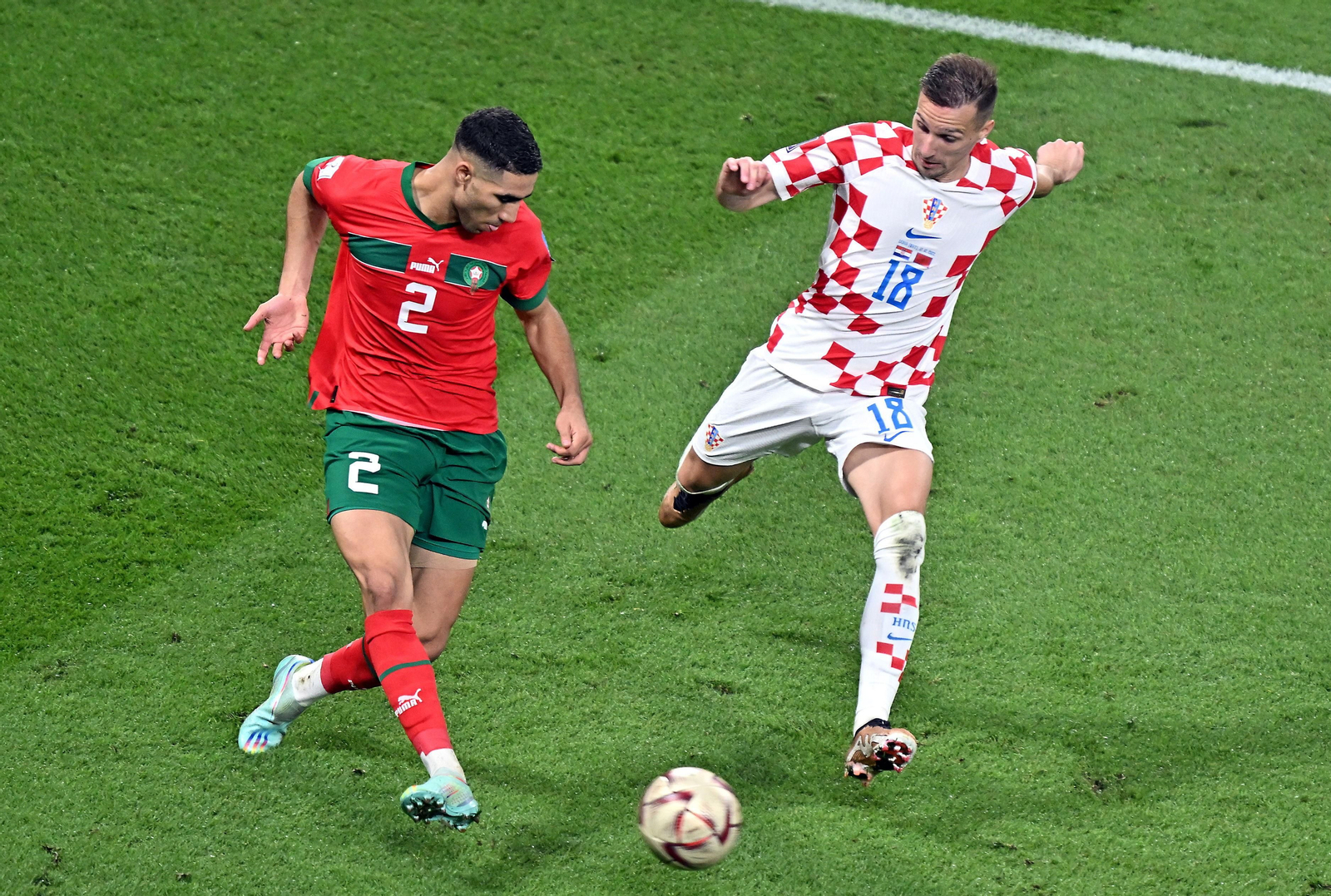 Las fotos del Croacia-Marruecos del Mundial de Qatar