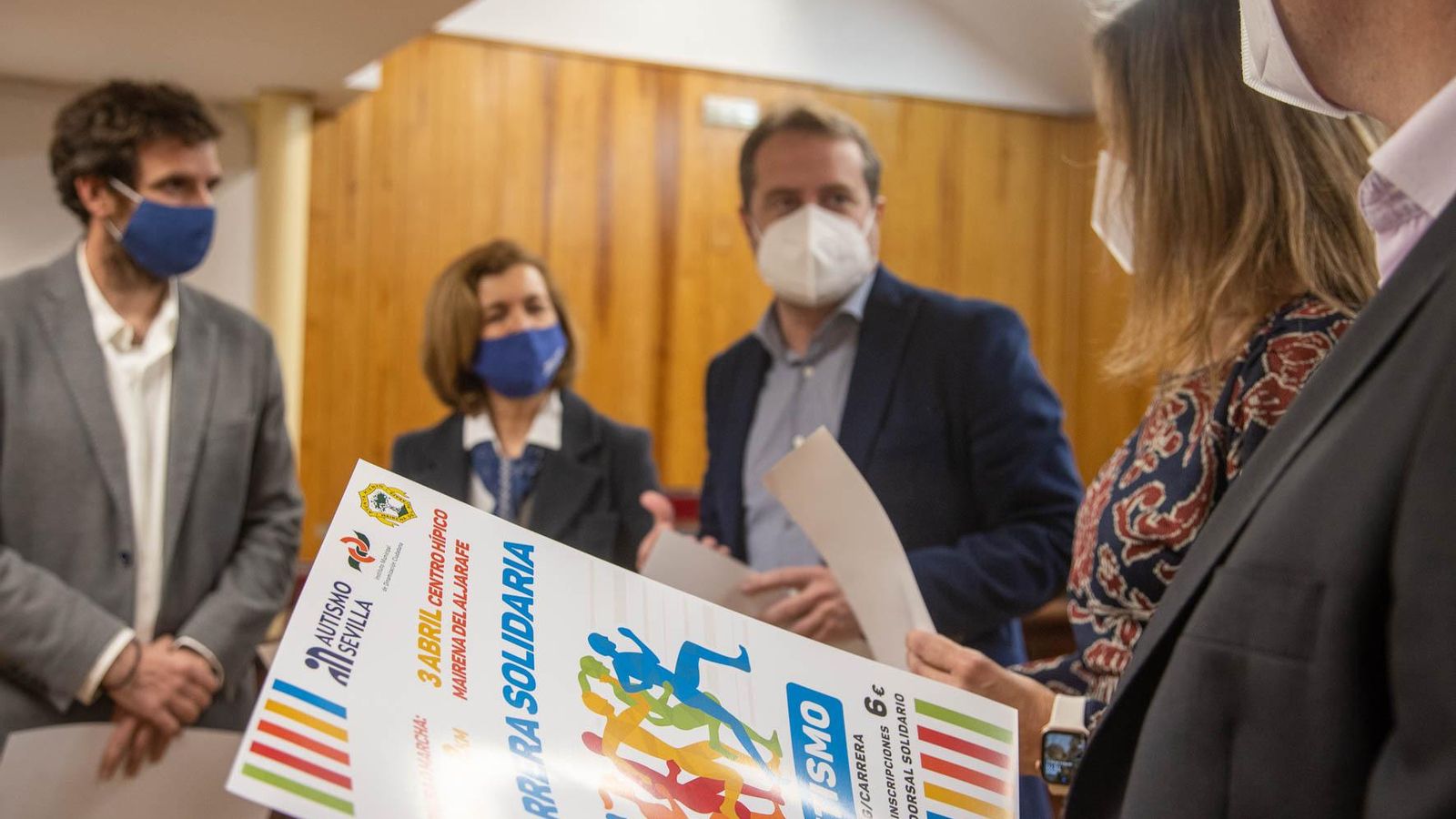 Cartel de la Carrera Solidaria por el Autismo.