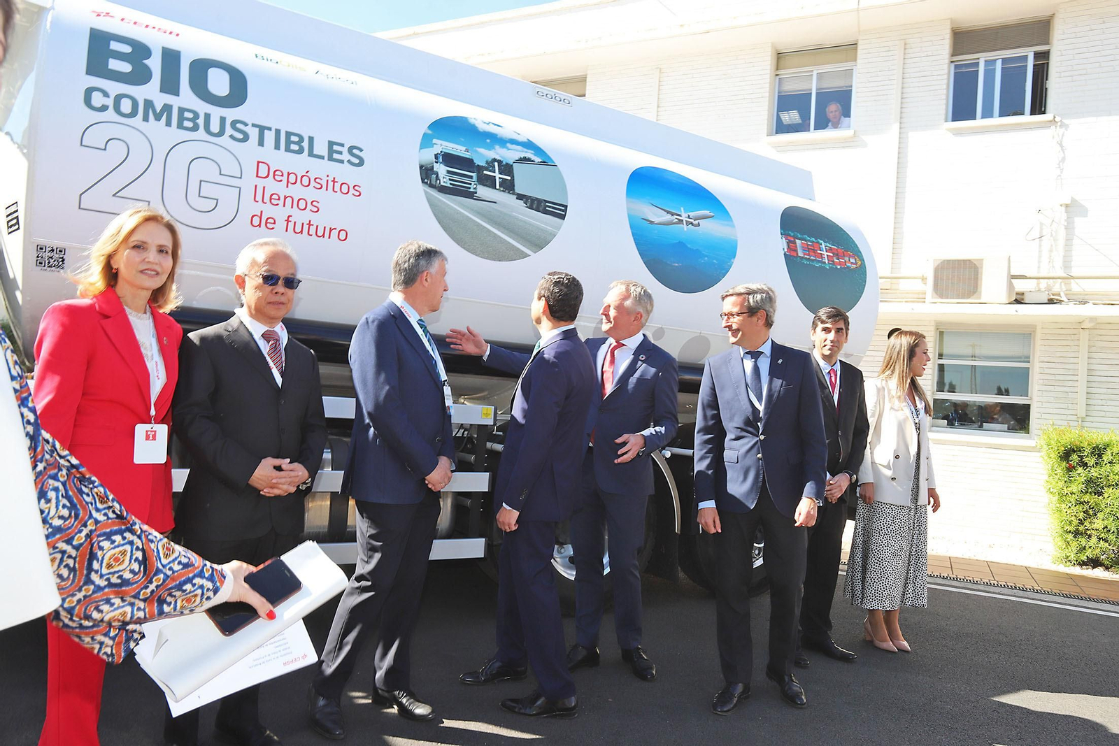 Presentación de la nueva planta de biocombustibles de segunda generación  de Cepsa en Palos de la Frontera (Huelva)