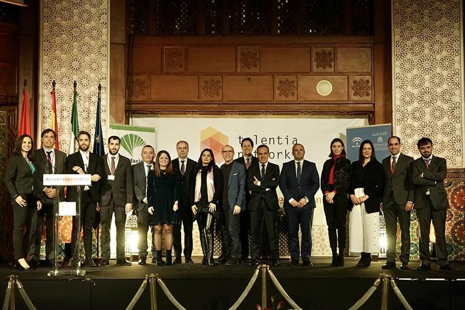 Galardonados, patrocinadores y organizadores de los Premios Talentia. Galardonados, patrocinadores y organizadores de los Premios Talentia.