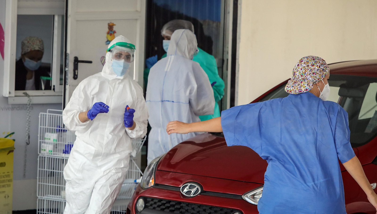 Jornada muy intensa en el Covid-Car, aumentan los positivos confirmados por PCR