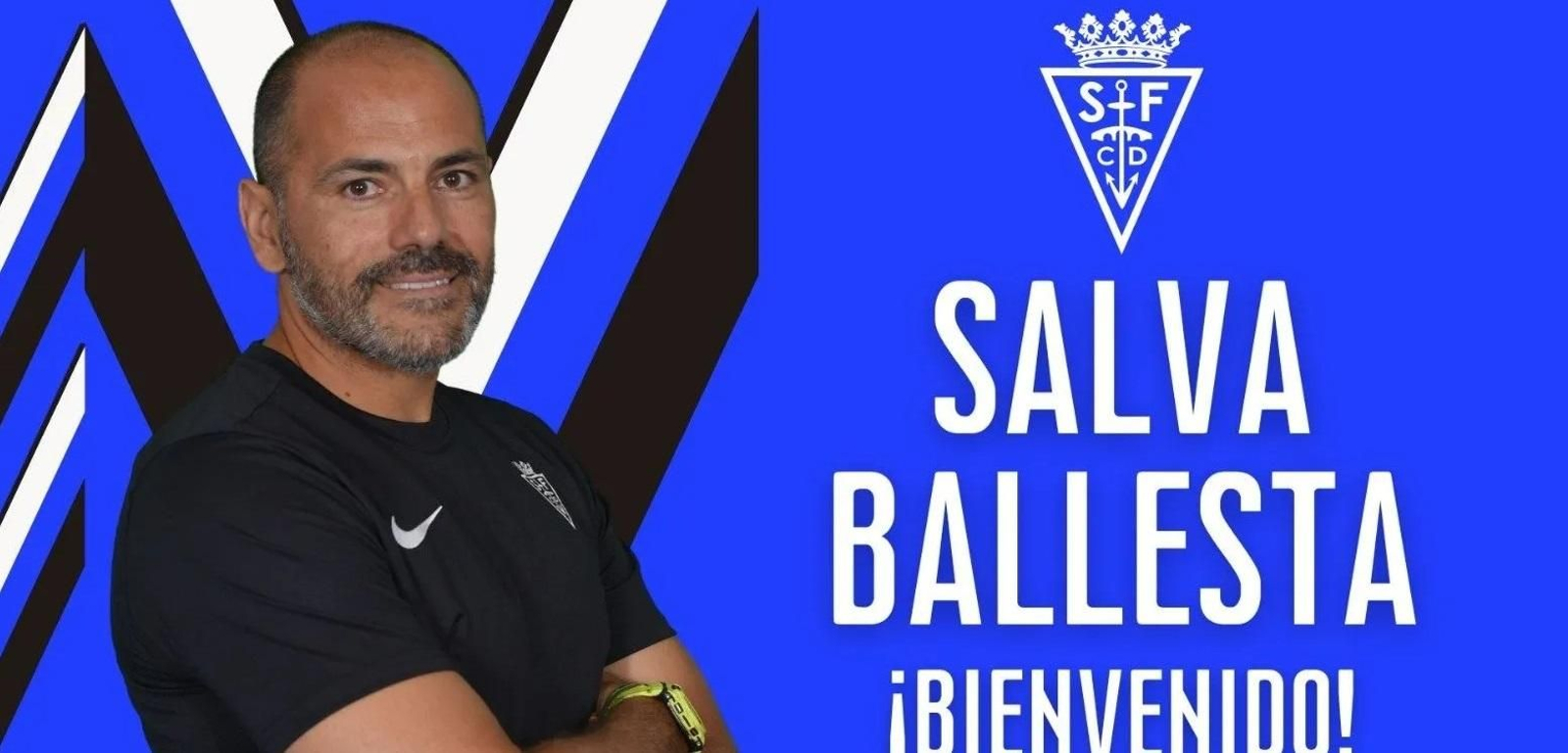 La bienvenida del San Fernando CD a Salva Ballesta.