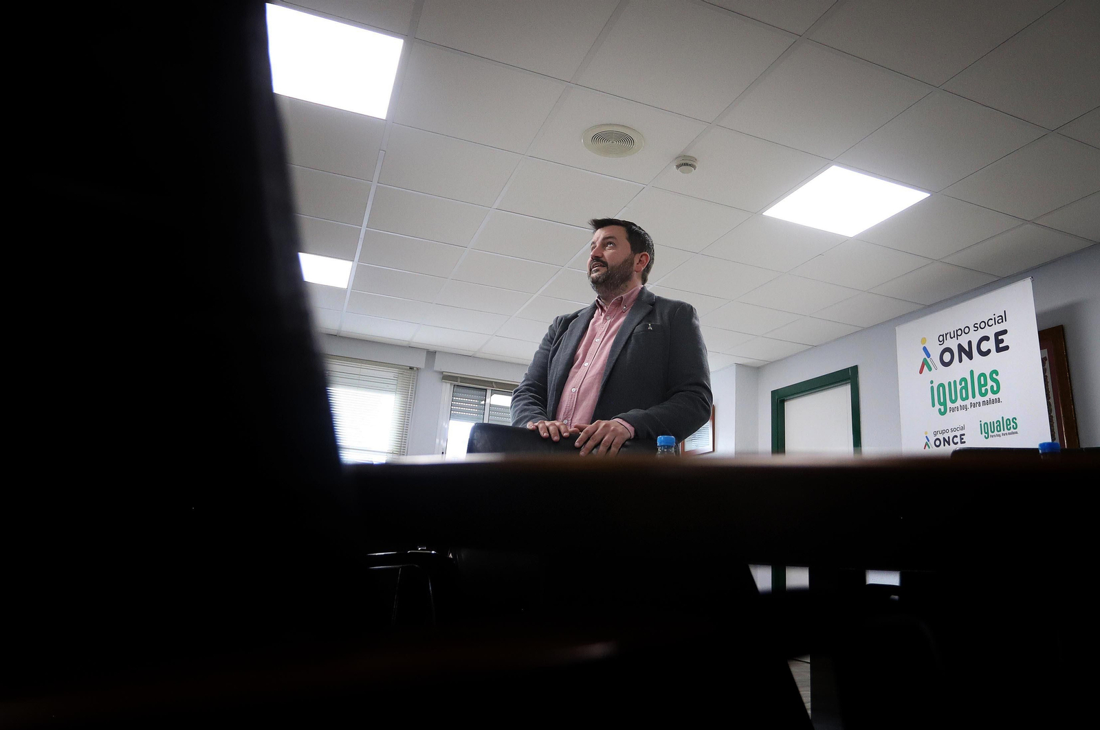 Imágenes de la entrevista a Francisco García Soriano, director de la ONCE en Huelva