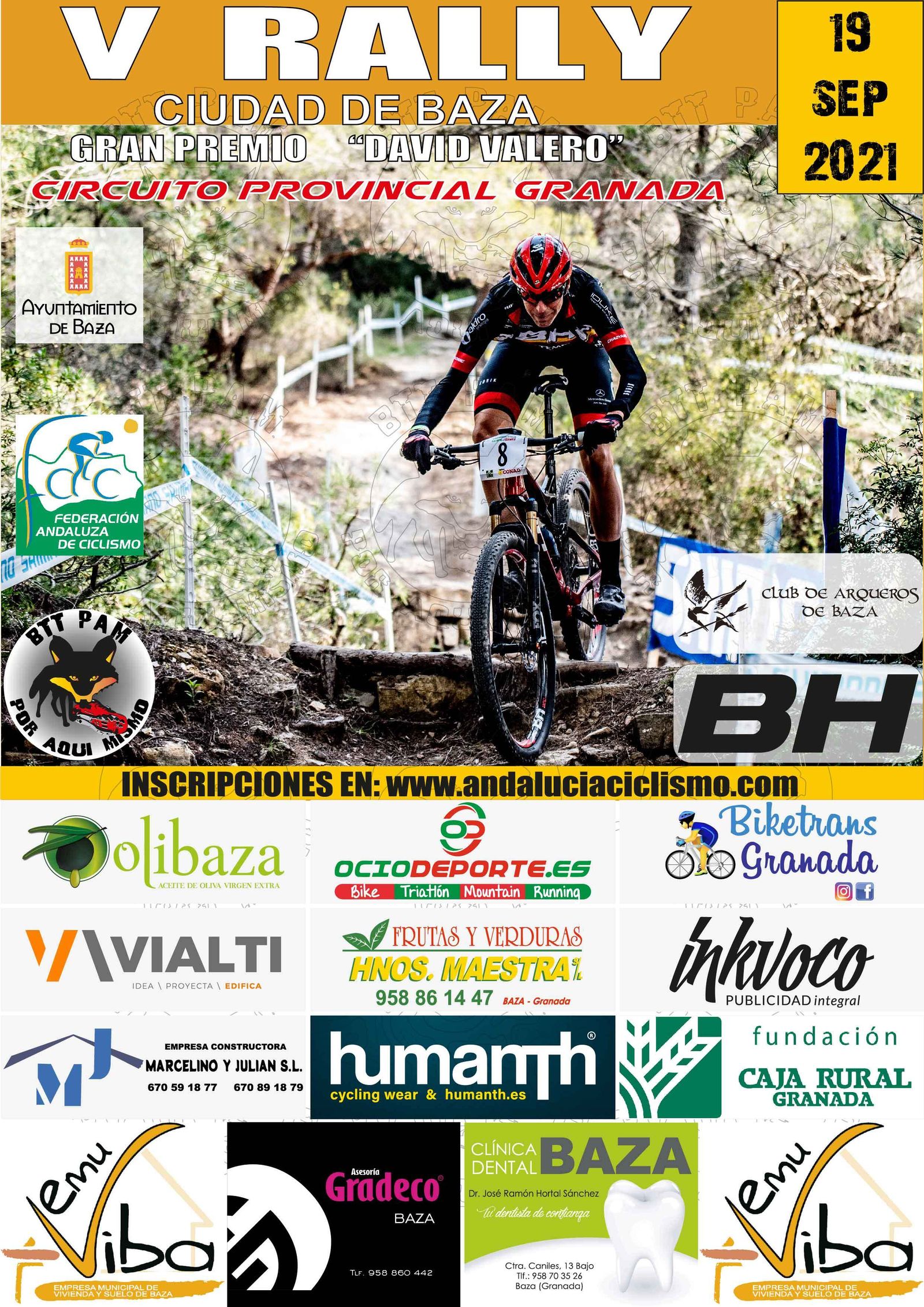 Cartel anunciador de la prueba de Baza