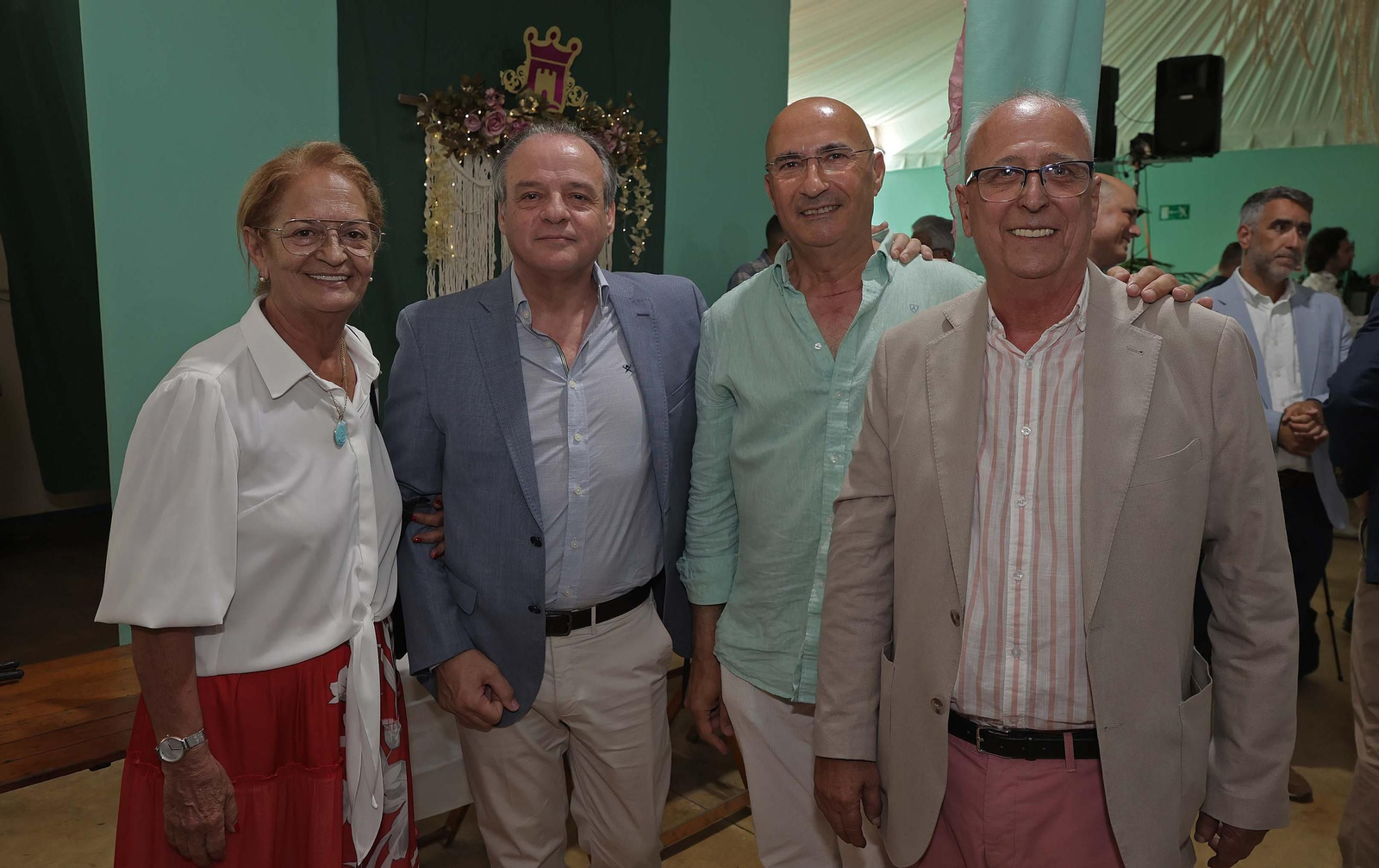 Fotos de la copa de autoridades en la caseta municipal de la Feria Real de Algeciras 2025