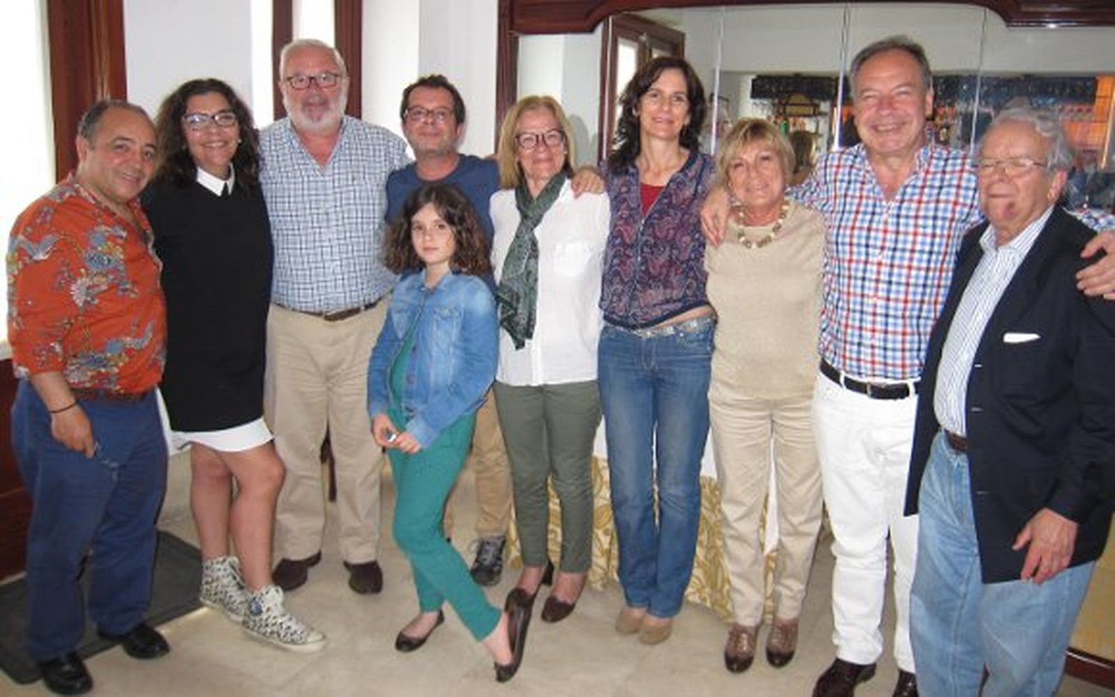 Joaquín Hernández Kiki, Carmen Romero, Luis Pérez, Juan Manuel Marqués, Ana Marqués, Isabel García, Macu Díaz, Pochi  Arroyo, Félix Fernández e Ildefonso Marqués.

Foto: Ignacio Casas de Ciria