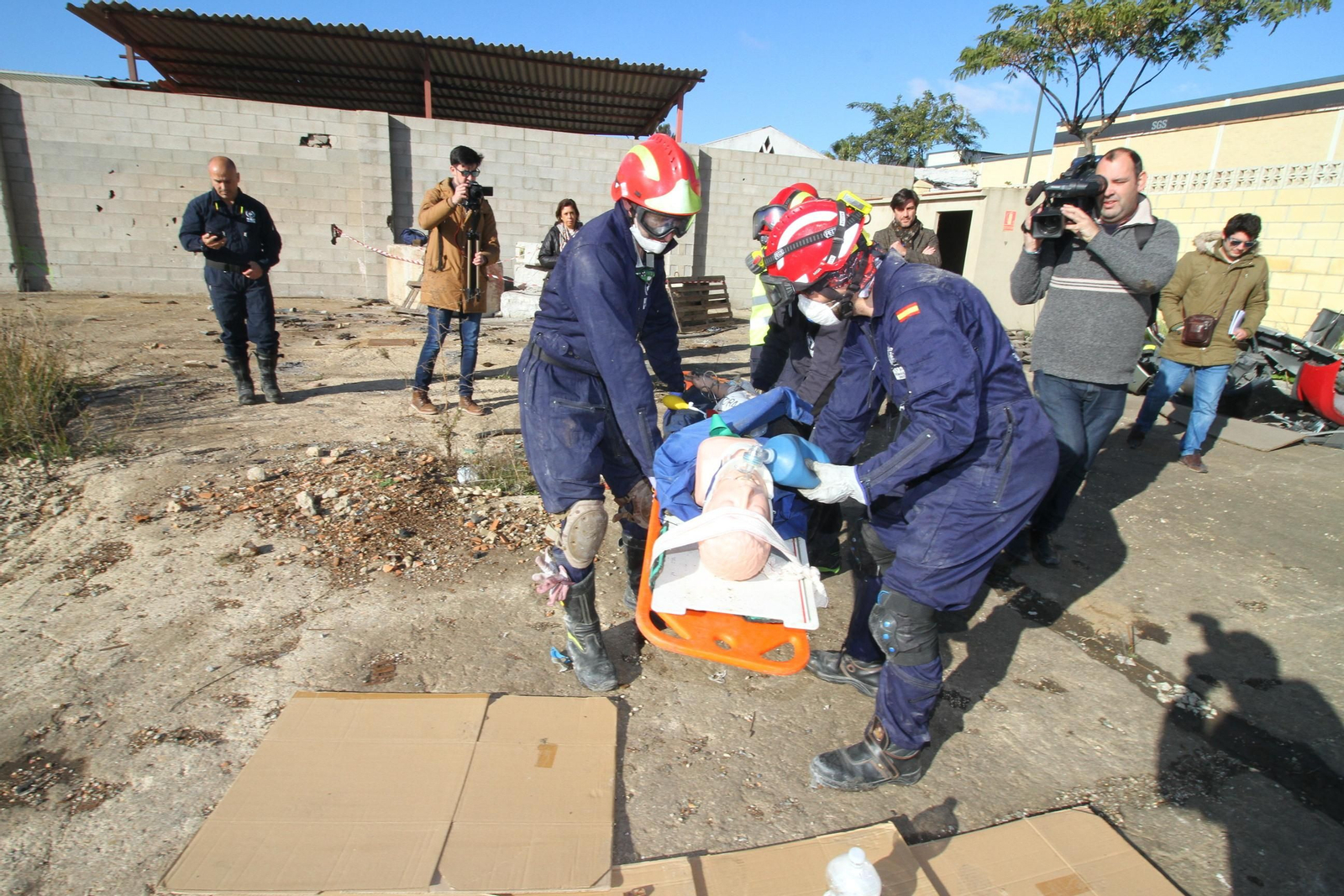 Imágenes del curso Asistencia Sanitaria en Catástrofes de Bomberos Unidos Sin Fronteras