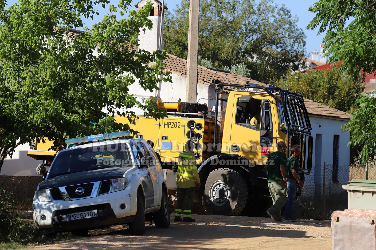 Imágenes del incendio de Fuente de la Corcha