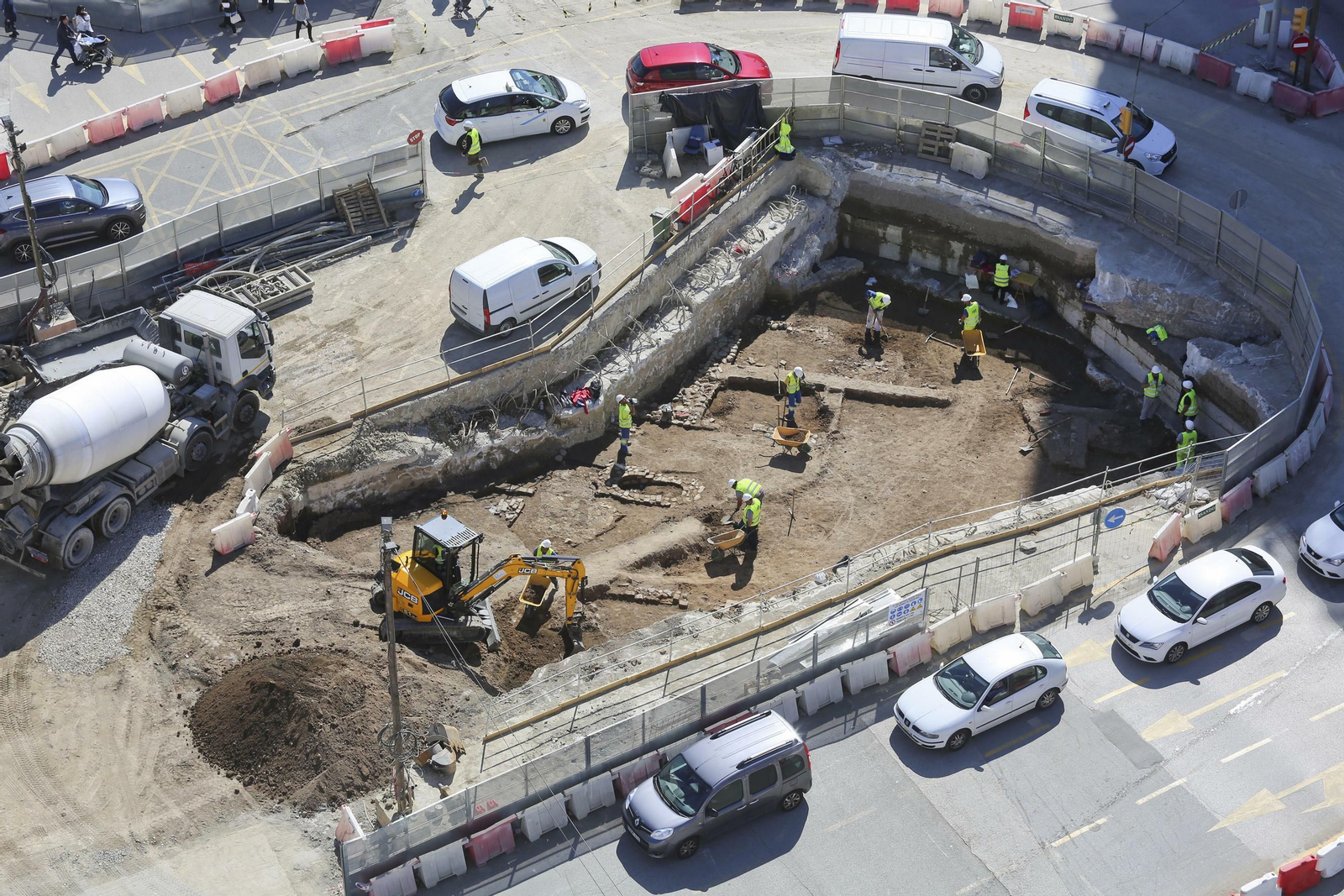 Fotos de las obras del Metro de Málaga