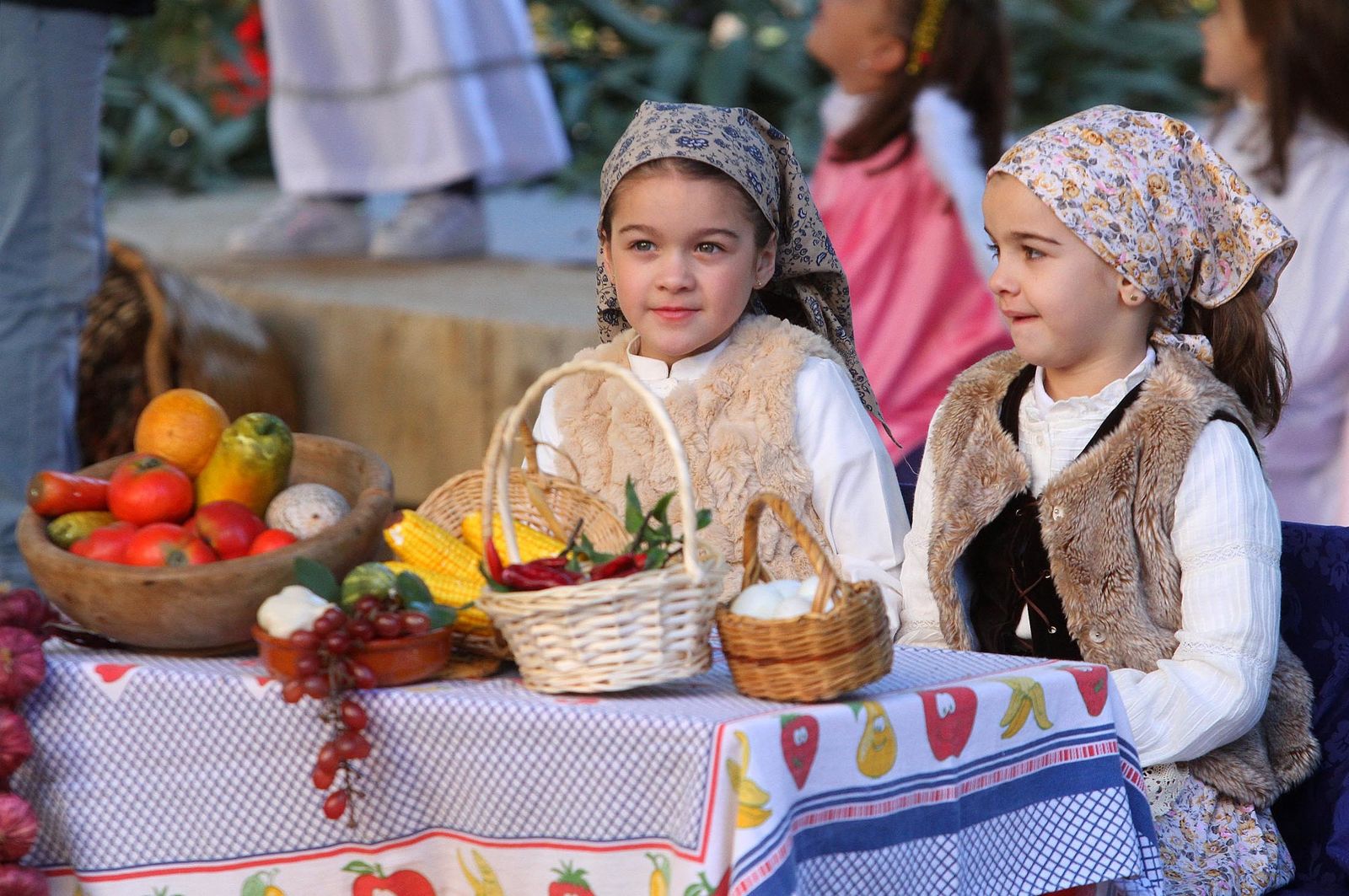 Imágenes del Belén viviente del Colegio María Inmaculada.