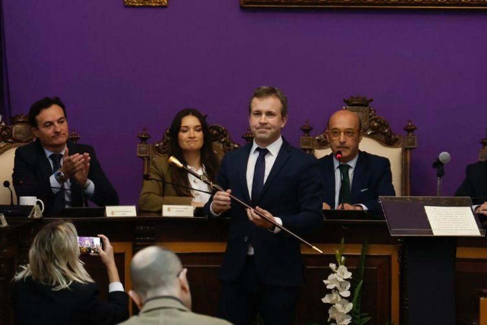 Julio Millán toma el bastón de mando, como nuevo alcalde de Jaén.