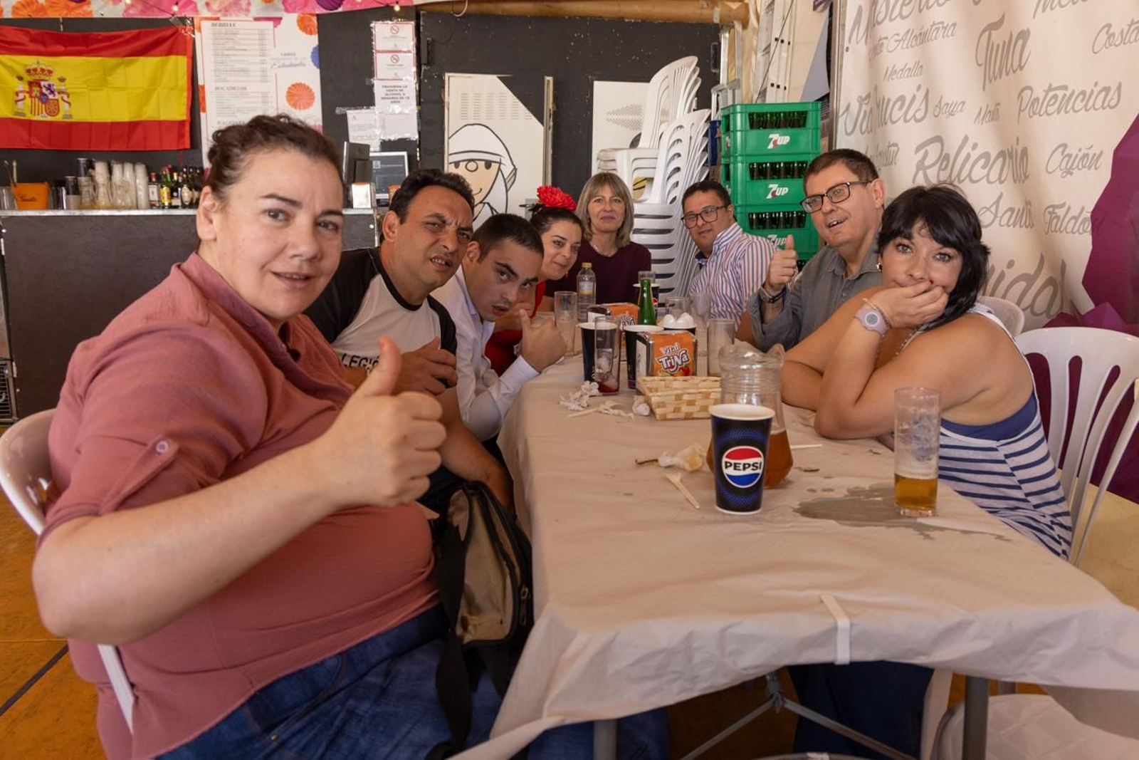 Las casetas de la Feria se llenan de comidas