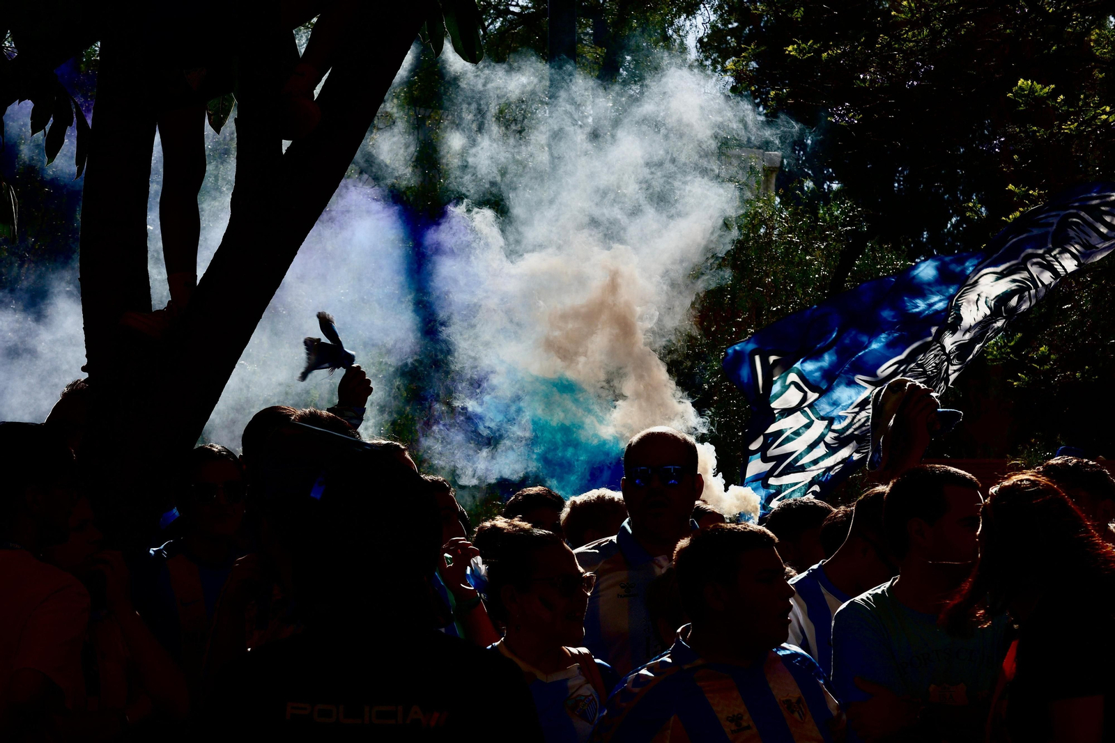 Las fotos de otra exhibición de la afición antes del Málaga-Nàstic