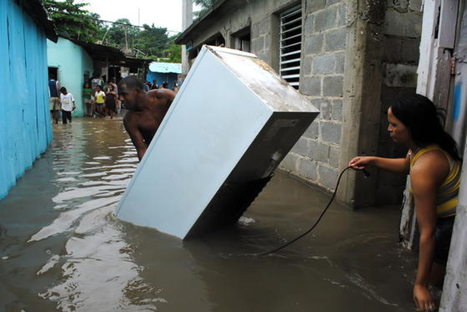 Paso del huracán por Santo Domingo(República Dominicana)

Foto: Orlando Barría(EFE)