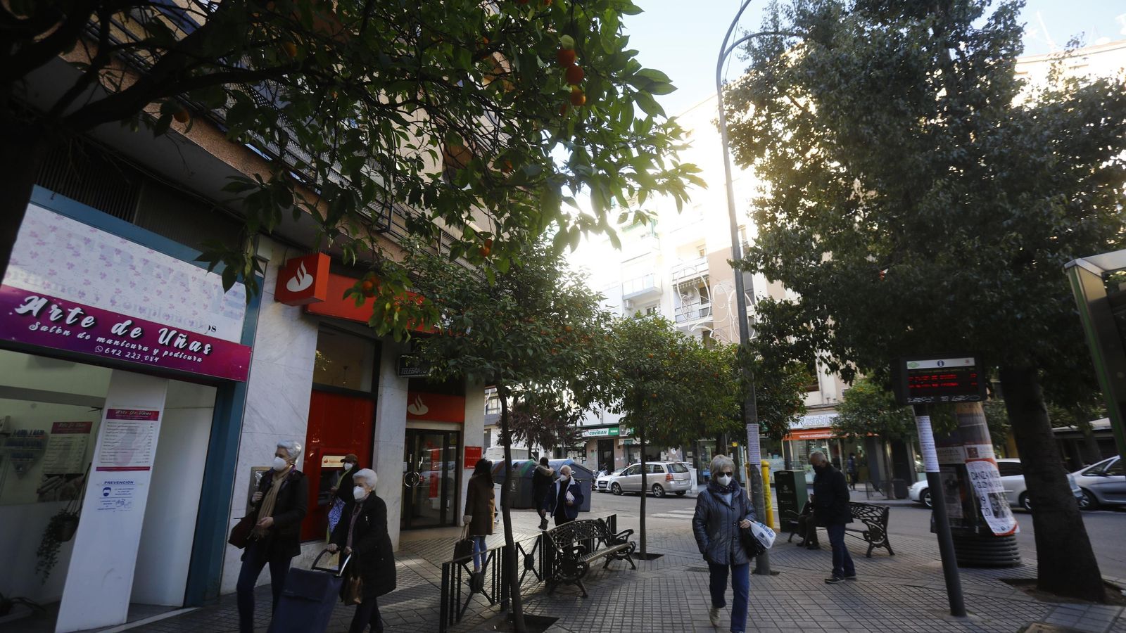 Una de las zonas comerciales de Ciudad Jardín. Una de las zonas comerciales de Ciudad Jardín.