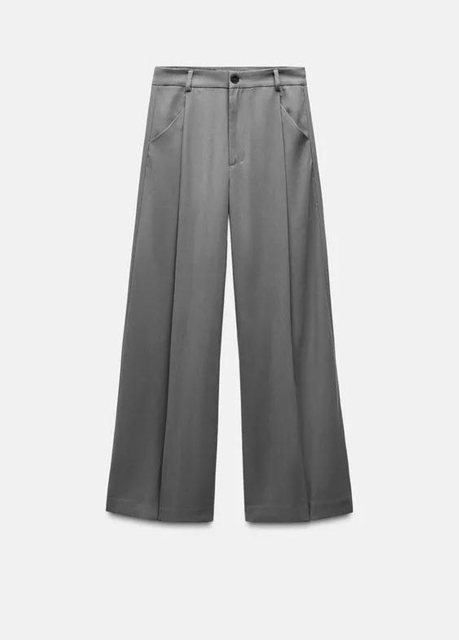 Pantalones de vestir grises de Zara.