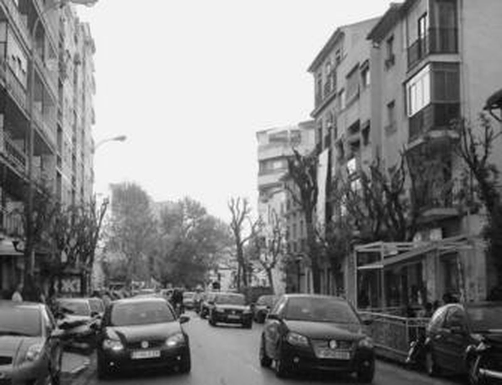 La calle Ancha de Capuchinos, por donde discurrirá el carril-bus.