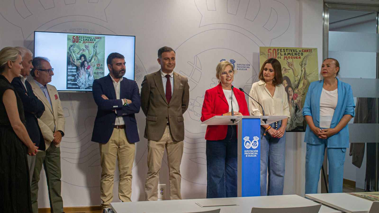 Presentación del cartel del Festival de cante flamenco de Moguer.