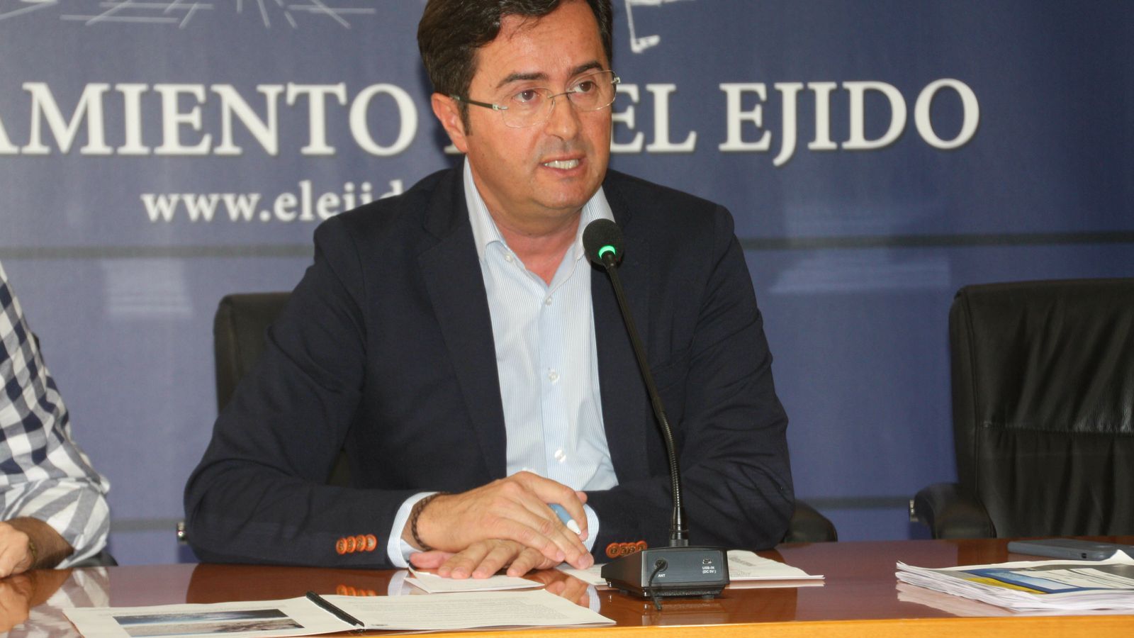 Francisco Góngora, durante su comparecencia ante la prensa.