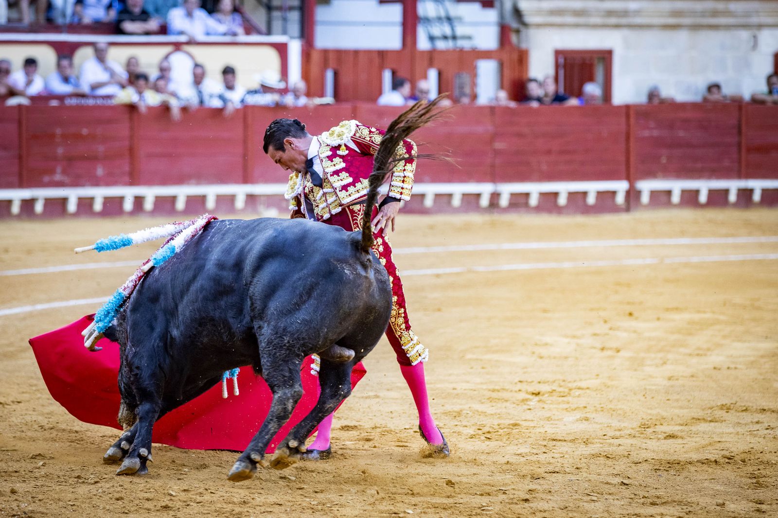 Daniel Crespo, Manzanares y Juan Ortega, en la plaza de toros de El Puerto