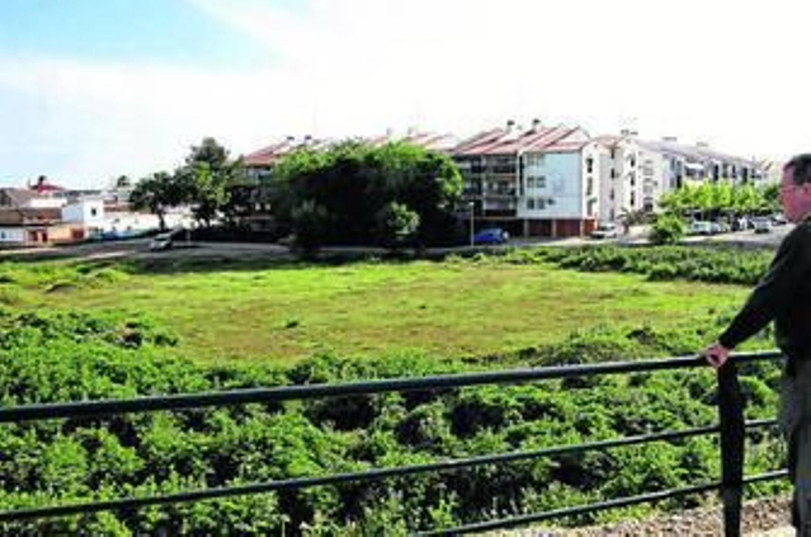 Terreno reservado para la construcción del instituto de Miralbaida.